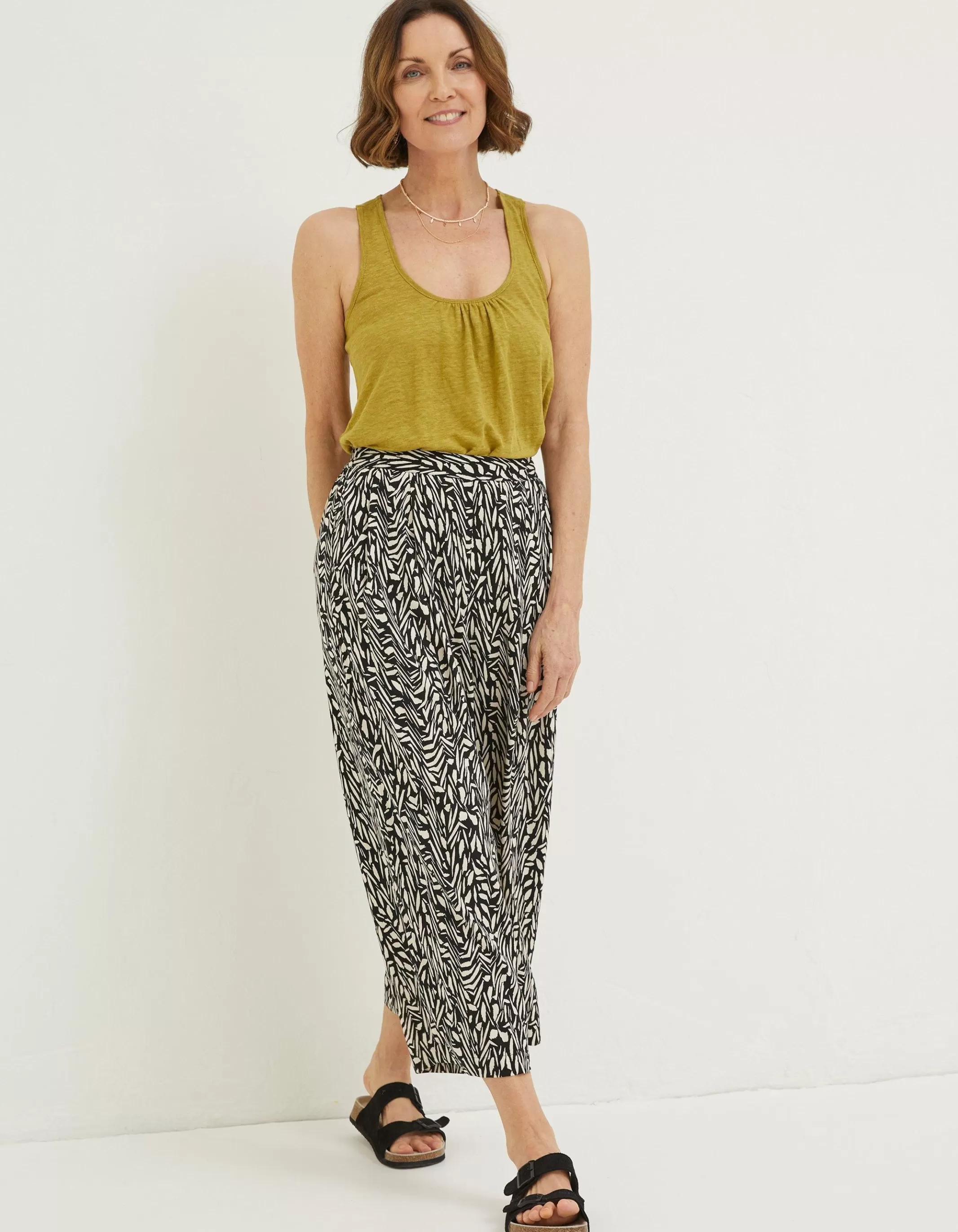 Hot FatFace Shirwell Paint Stroke Trousers Black