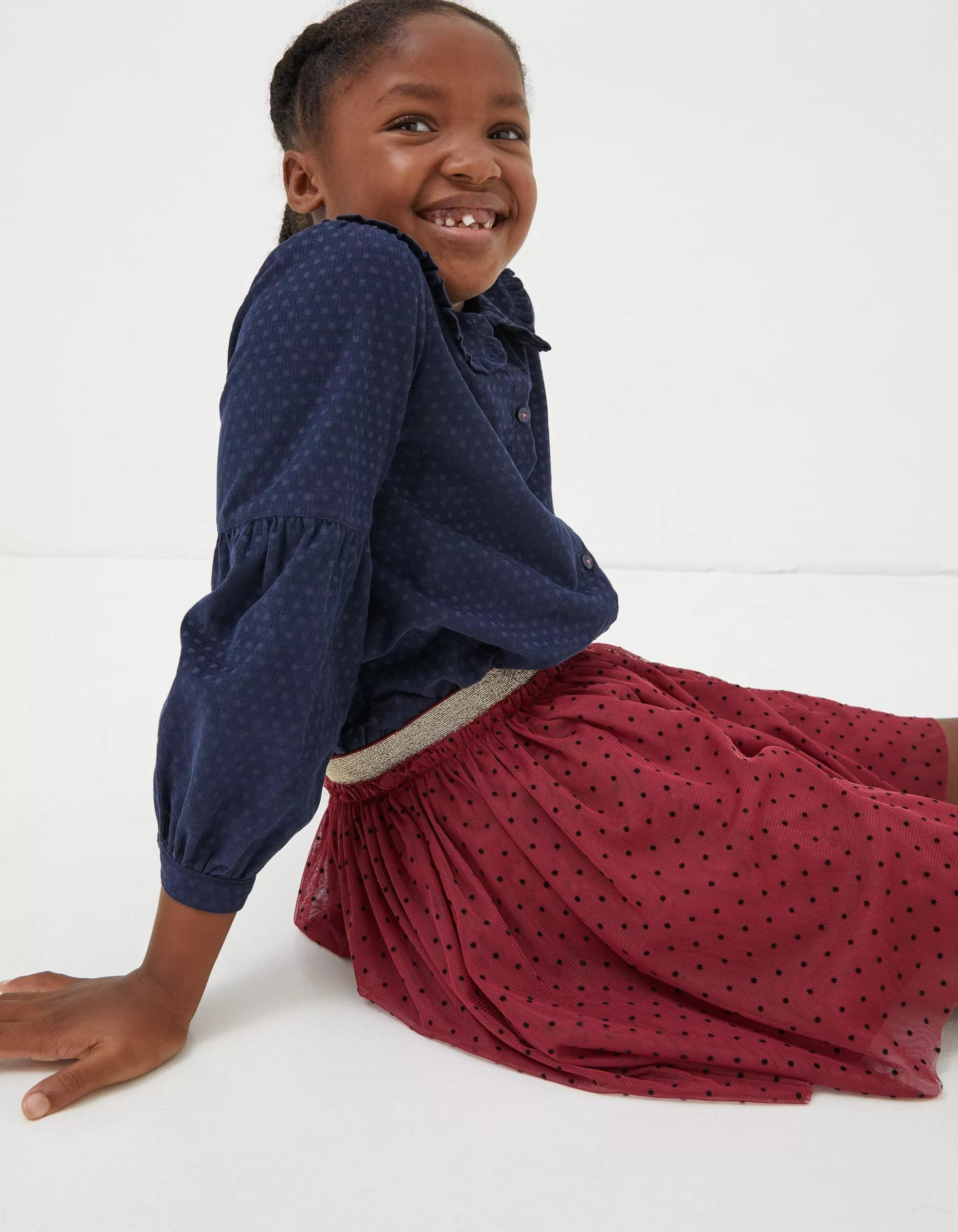 Cheap FatFace Sienna Tulle Skirt Berry Pink