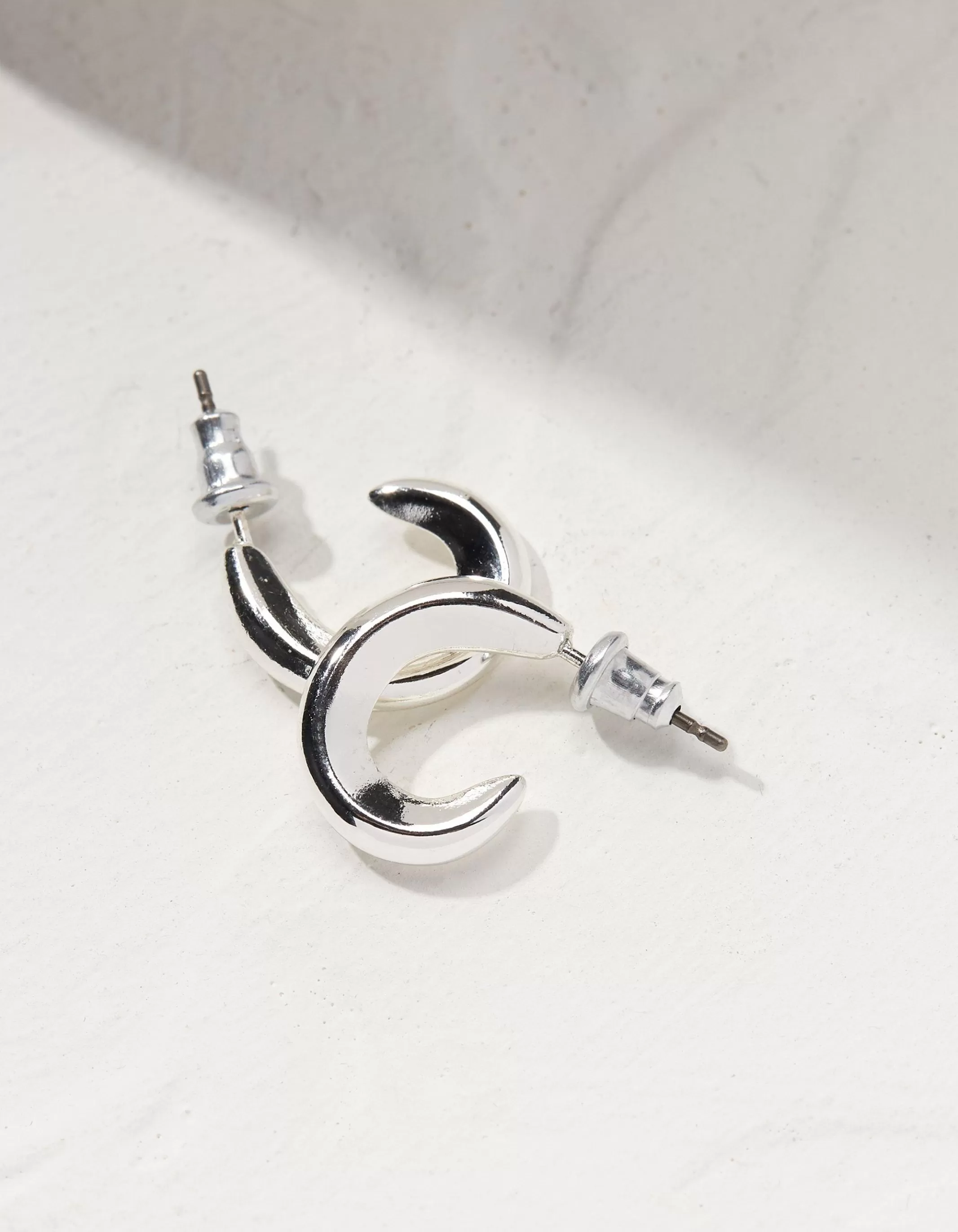 Flash Sale FatFace Simple Huggy Hoop Earrings Silver