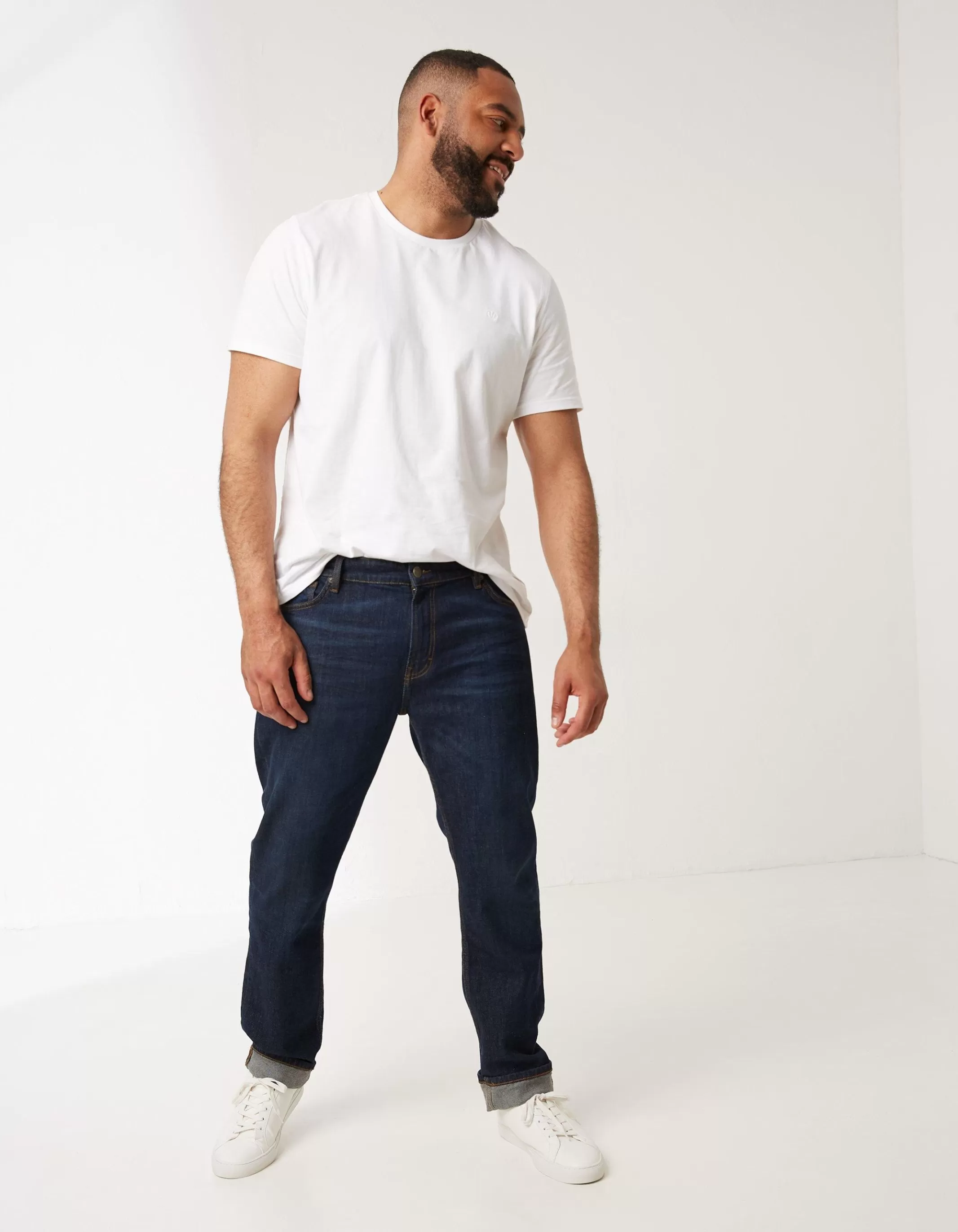New FatFace Slim Dark Vintage Wash Jeans Denim