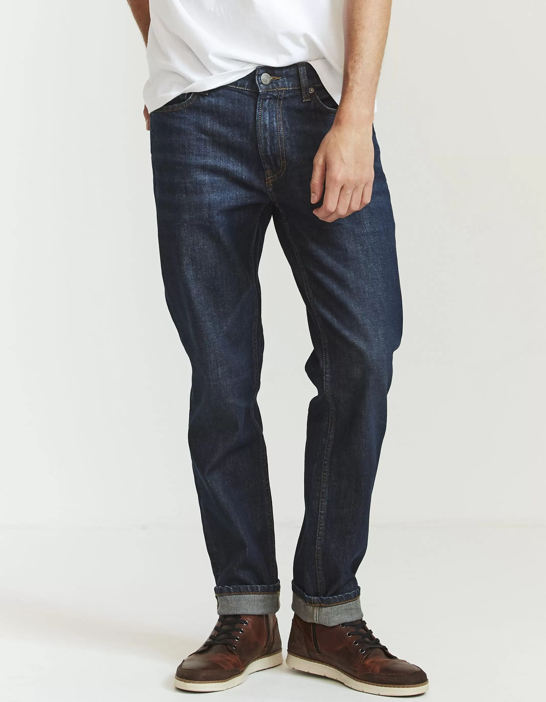 New FatFace Slim Dark Vintage Wash Jeans Denim