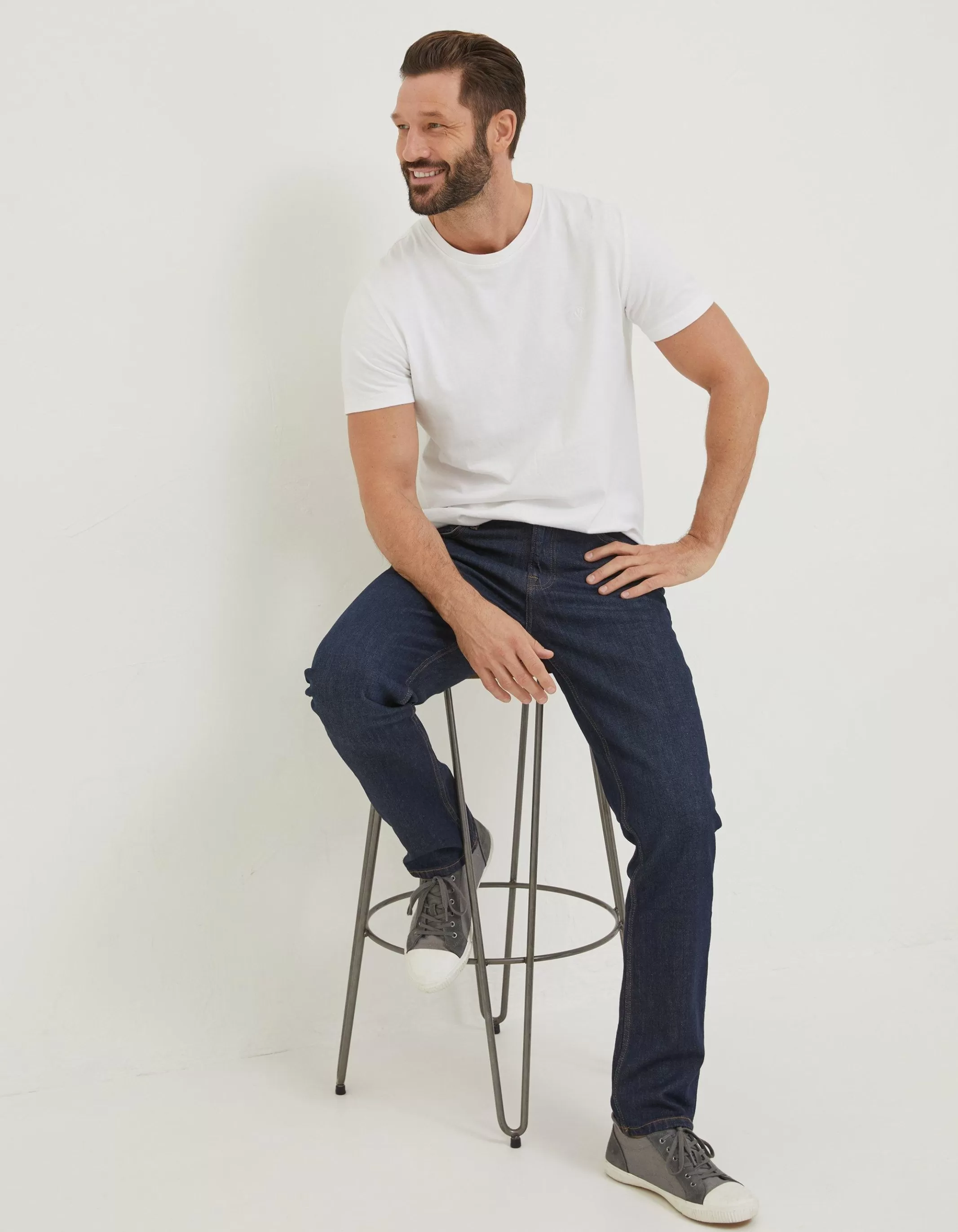 Best FatFace Slim Dark Vintage Wash Jeans Denim
