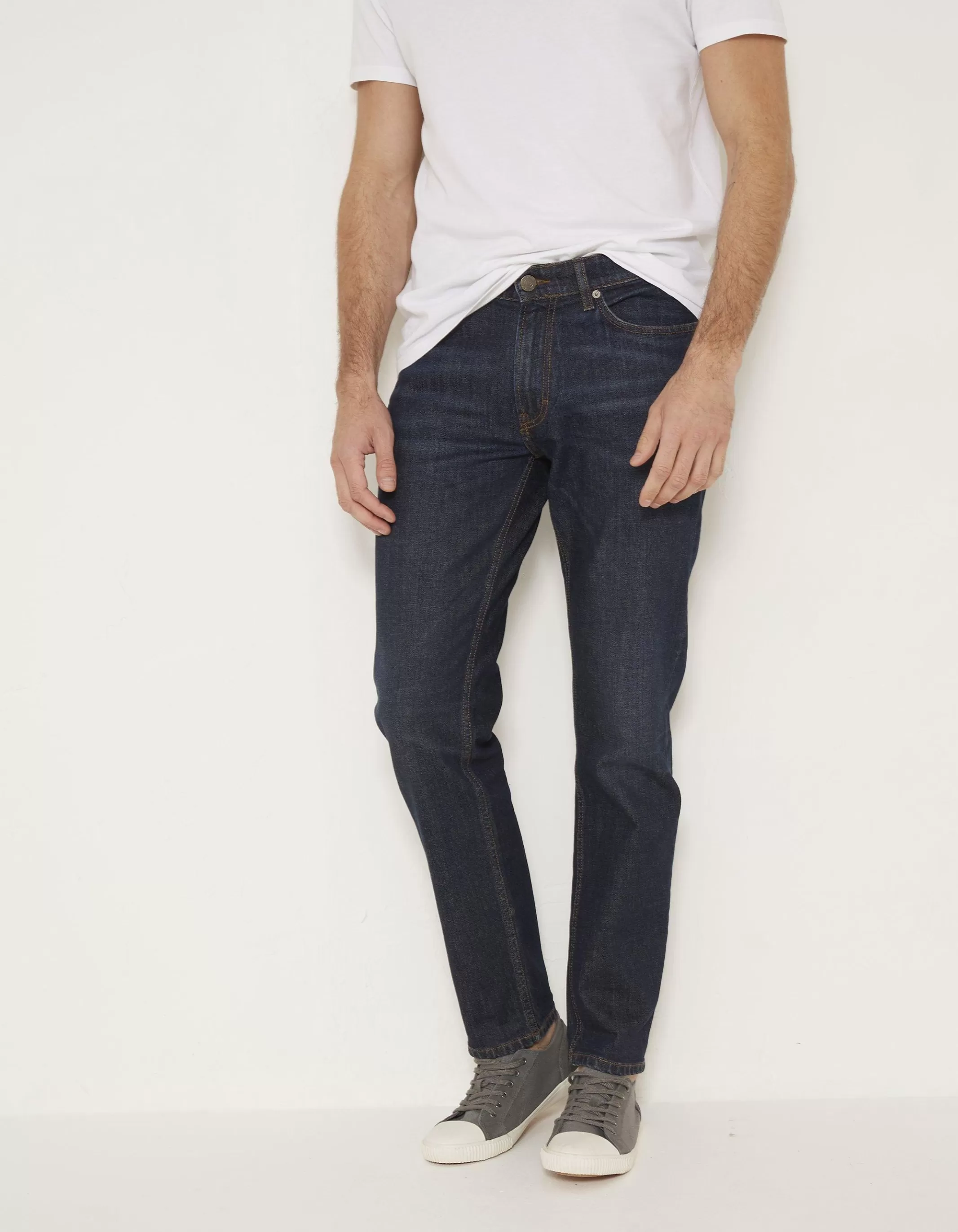 New FatFace Slim Dark Vintage Wash Jeans Denim