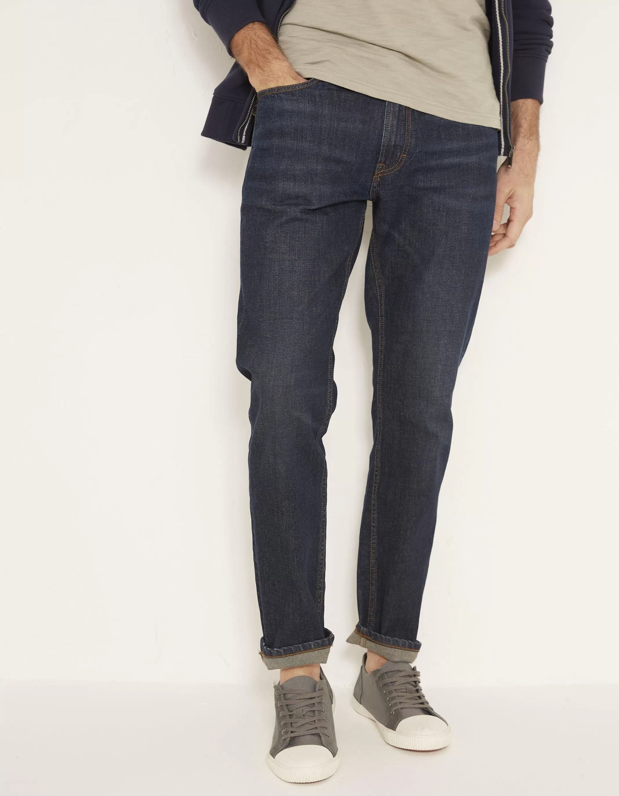 New FatFace Slim Dark Vintage Wash Jeans Denim