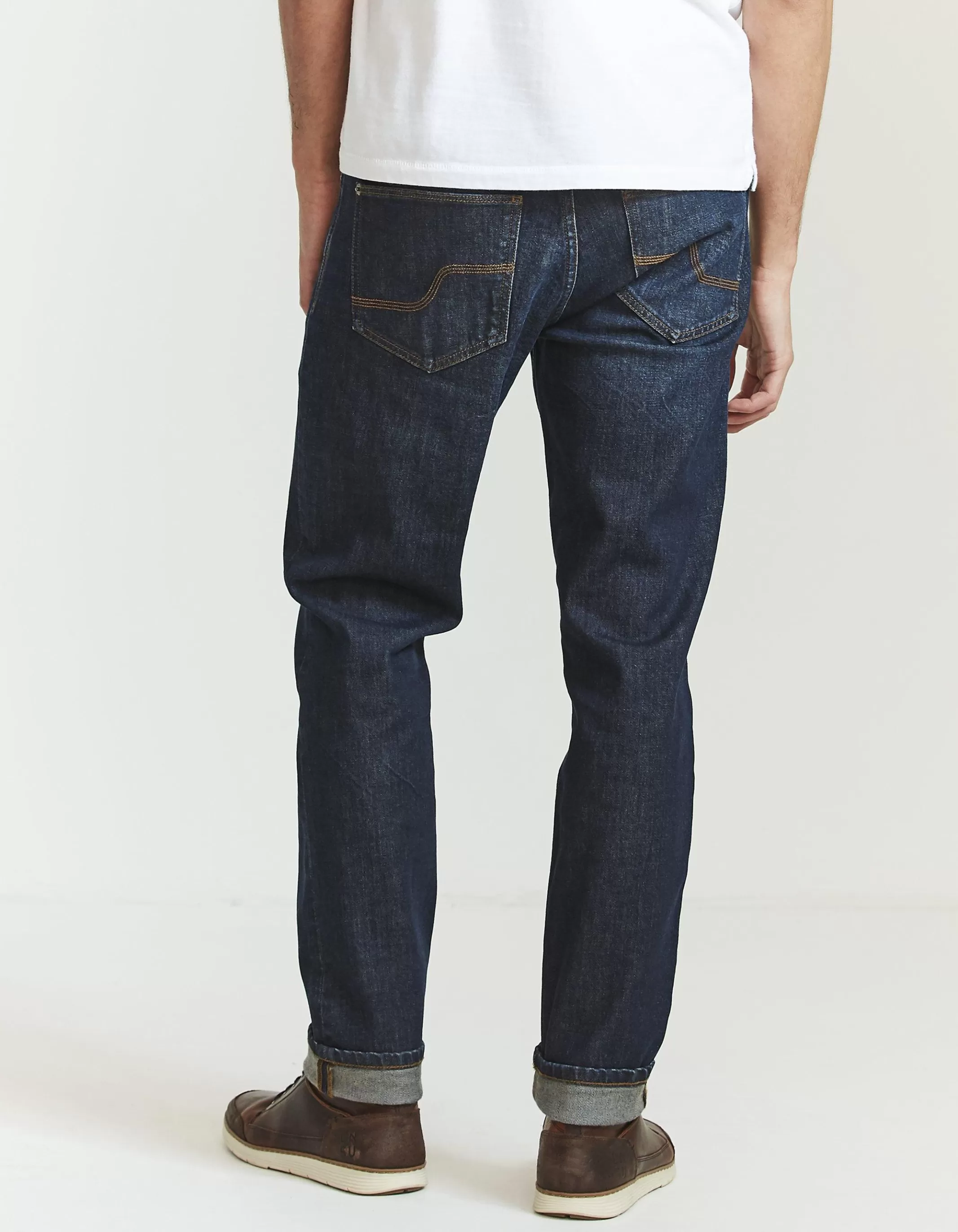New FatFace Slim Dark Vintage Wash Jeans Denim