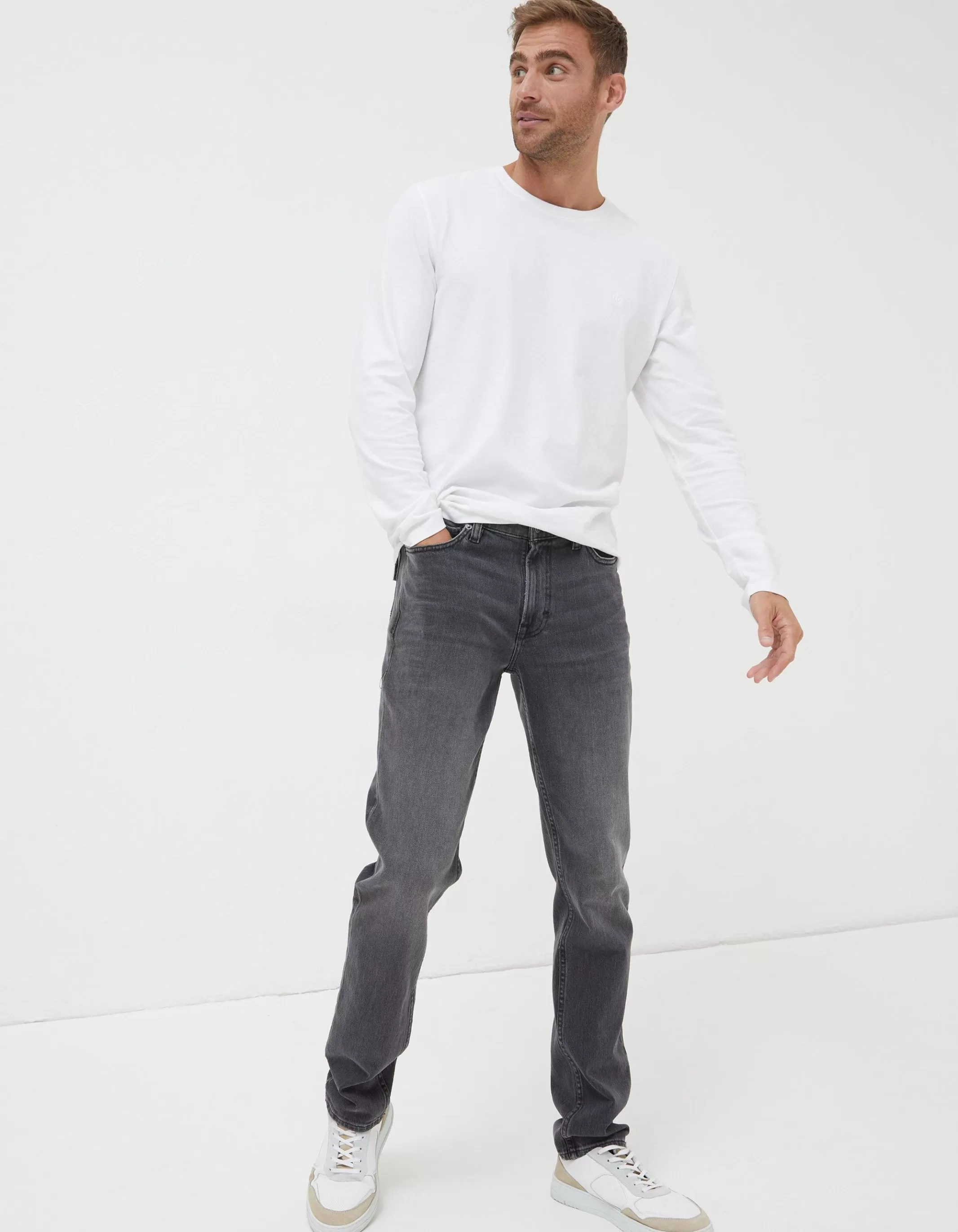 Best FatFace Slim Fit Jeans Washed Grey