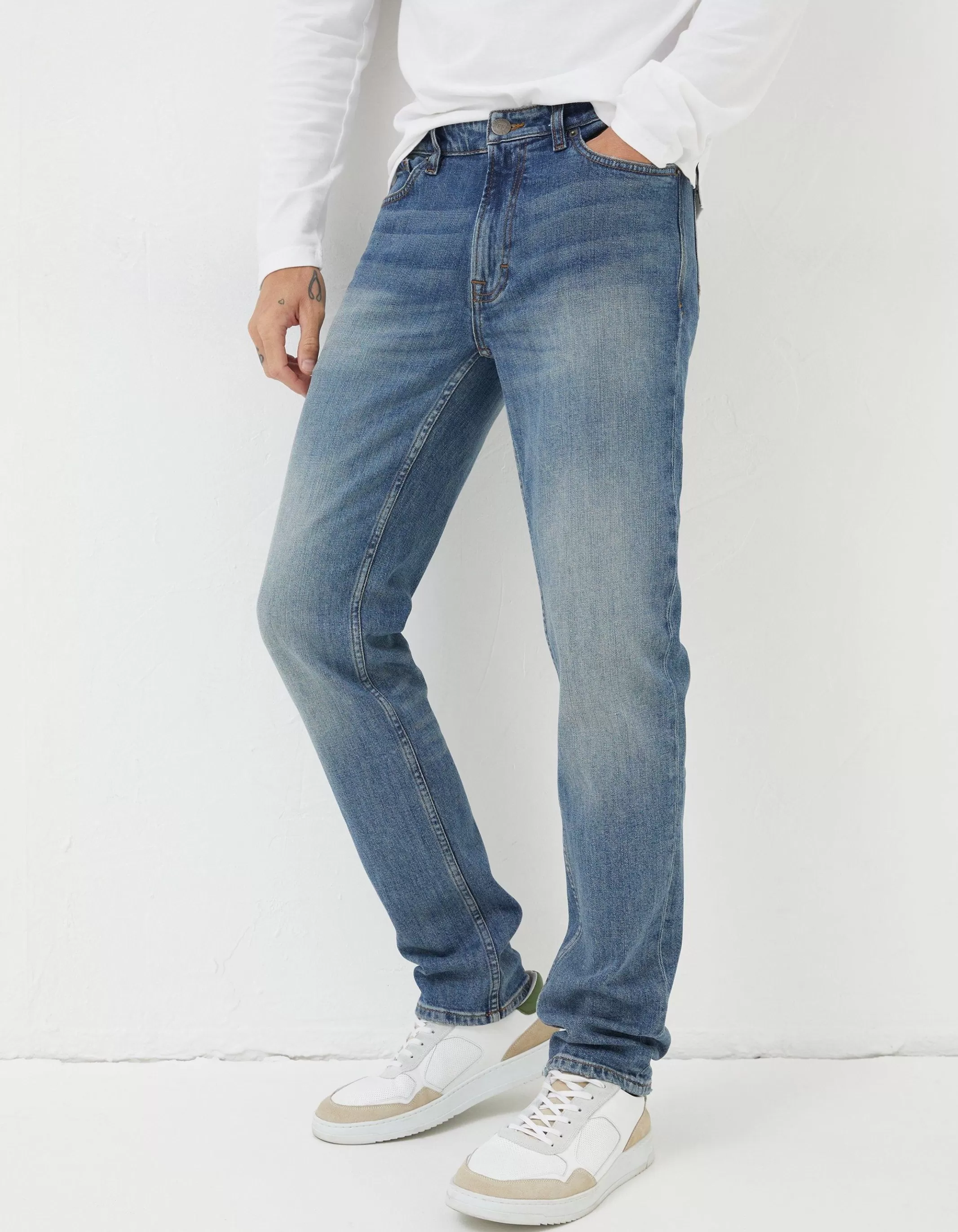 Sale FatFace Slim Fit Jeans Vintage Blue
