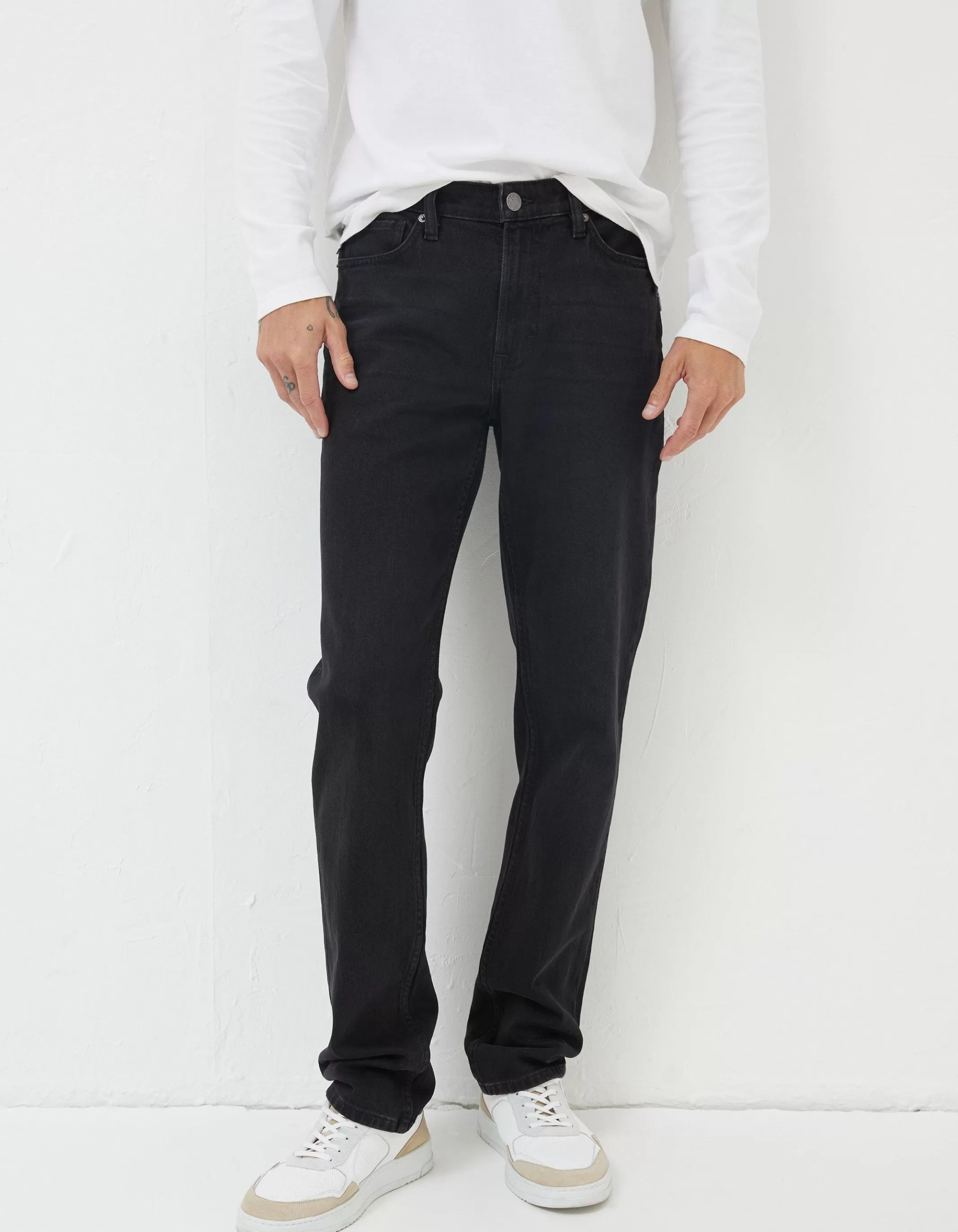 Shop FatFace Slim Fit Jeans Washed Black