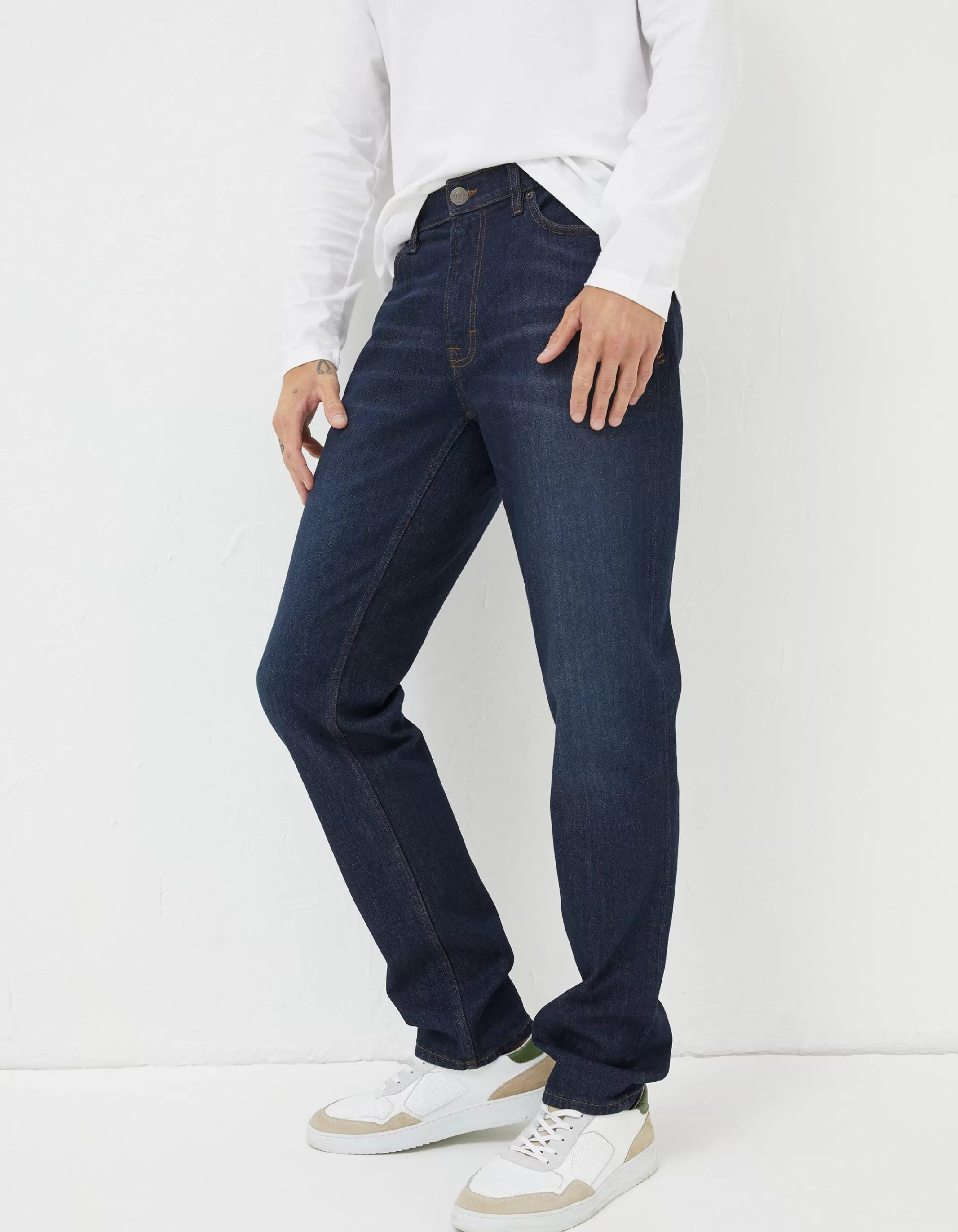 Best Sale FatFace Slim Fit Jeans Dark Blue