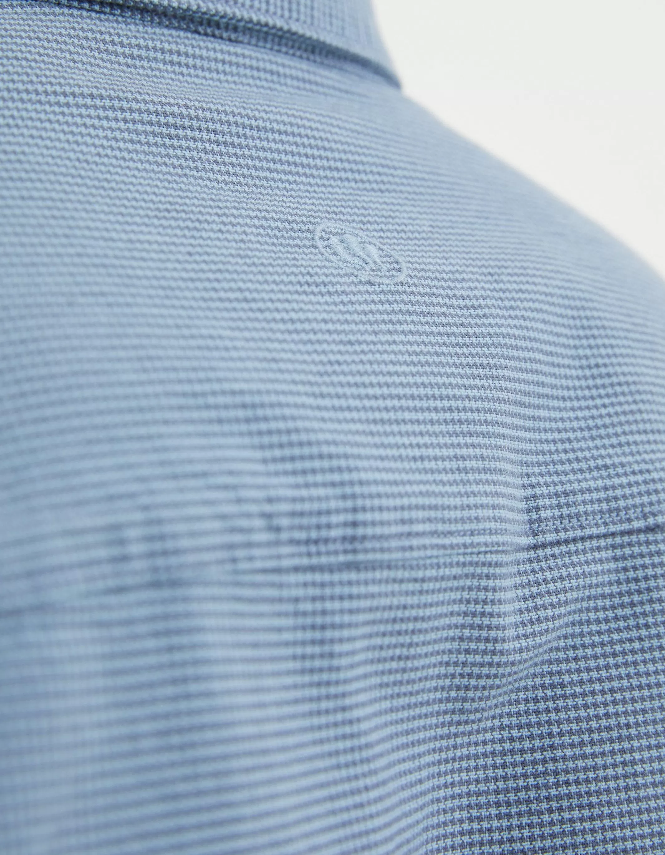 Clearance FatFace Slim Hove Micro Check Shirt Blue