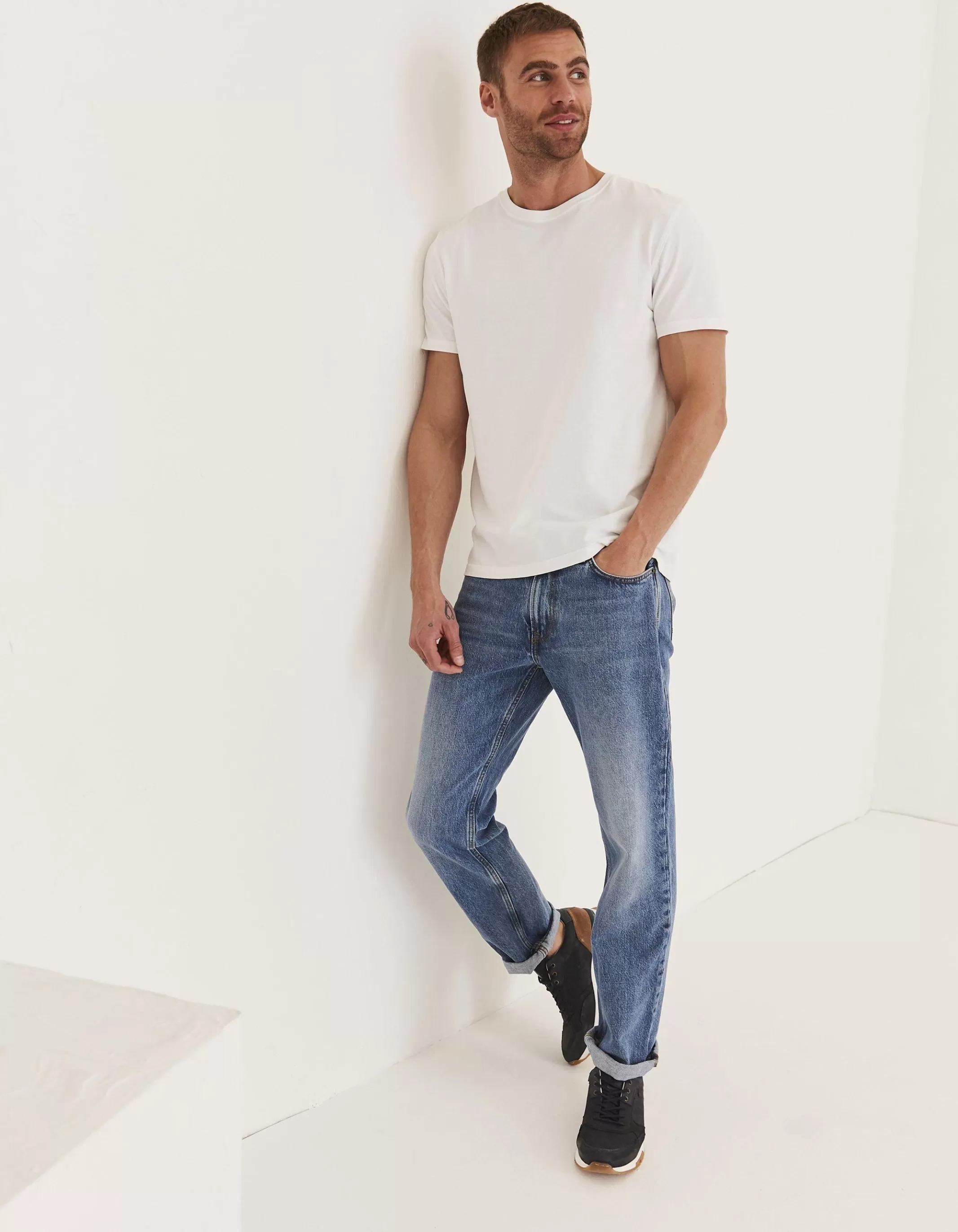 Cheap FatFace Slim Light Wash Jeans Denim