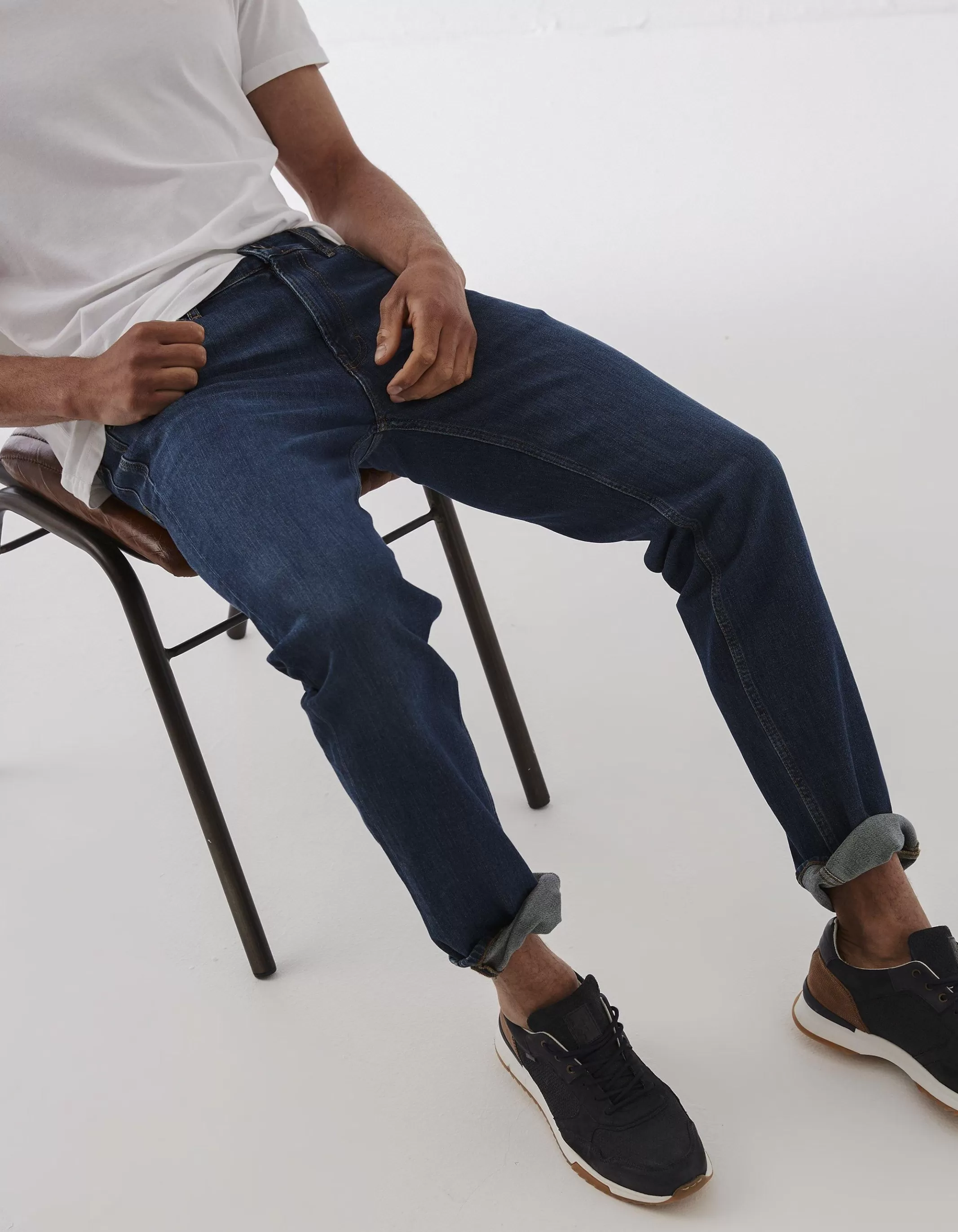 Discount FatFace Slim Mid Wash Jeans Denim