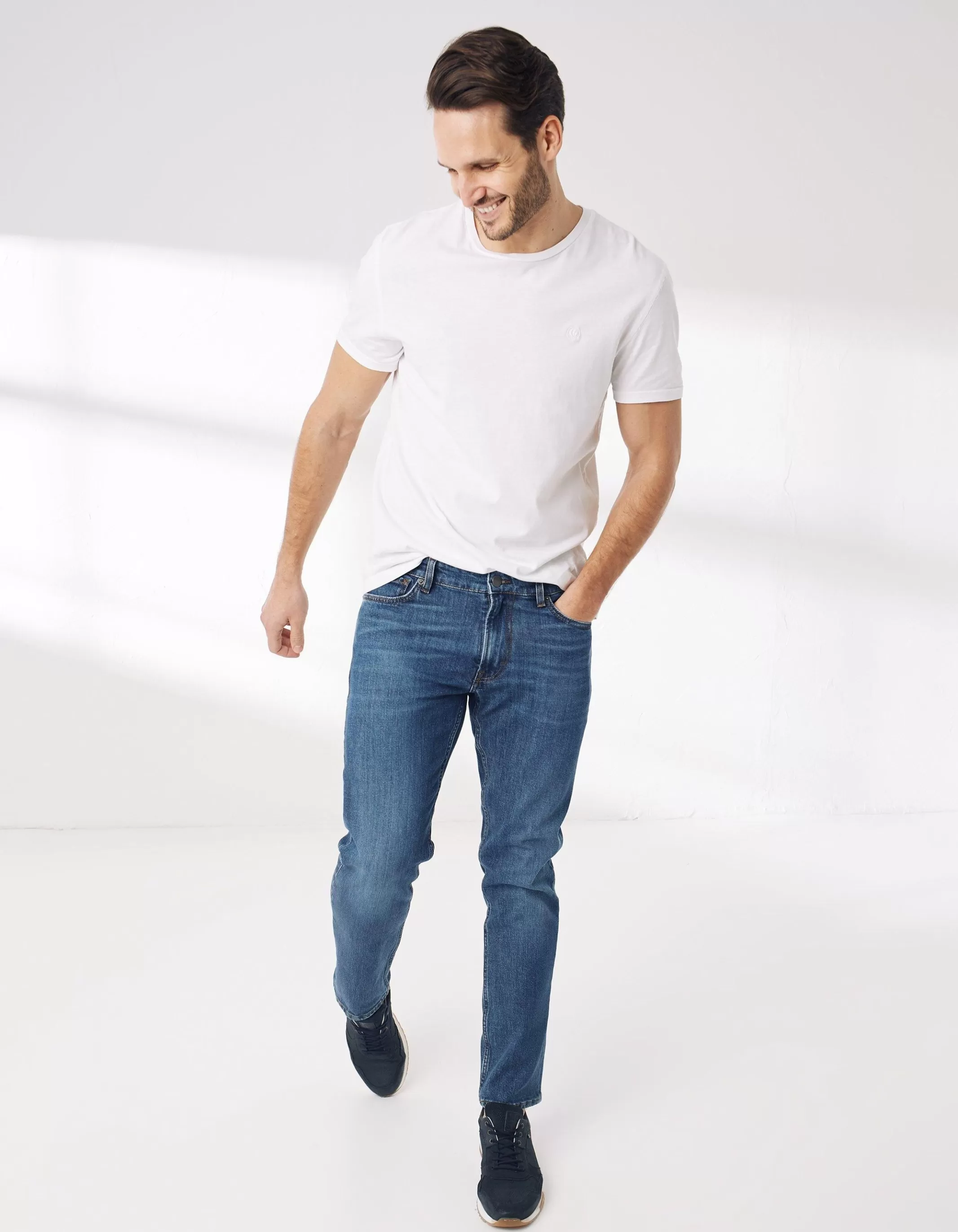 Fashion FatFace Slim Stone Wash Jeans Denim