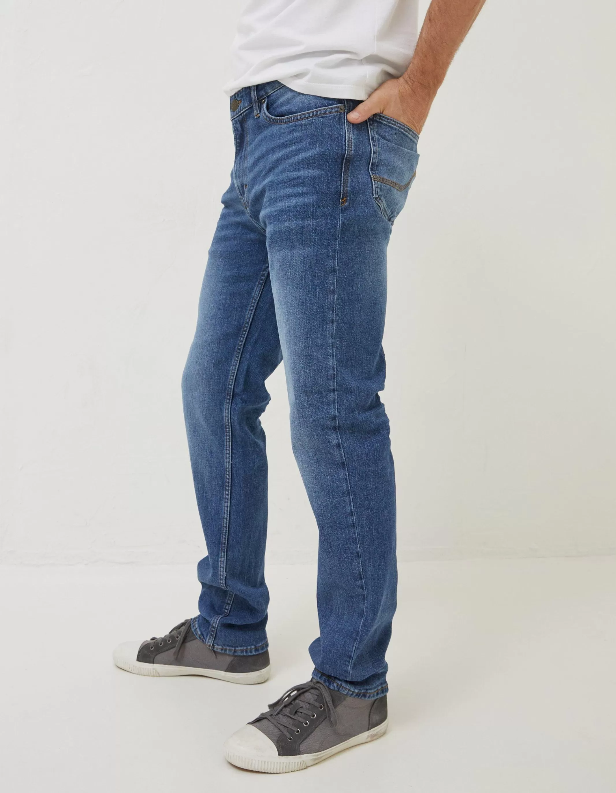 Clearance FatFace Slim Stone Wash Jeans Denim