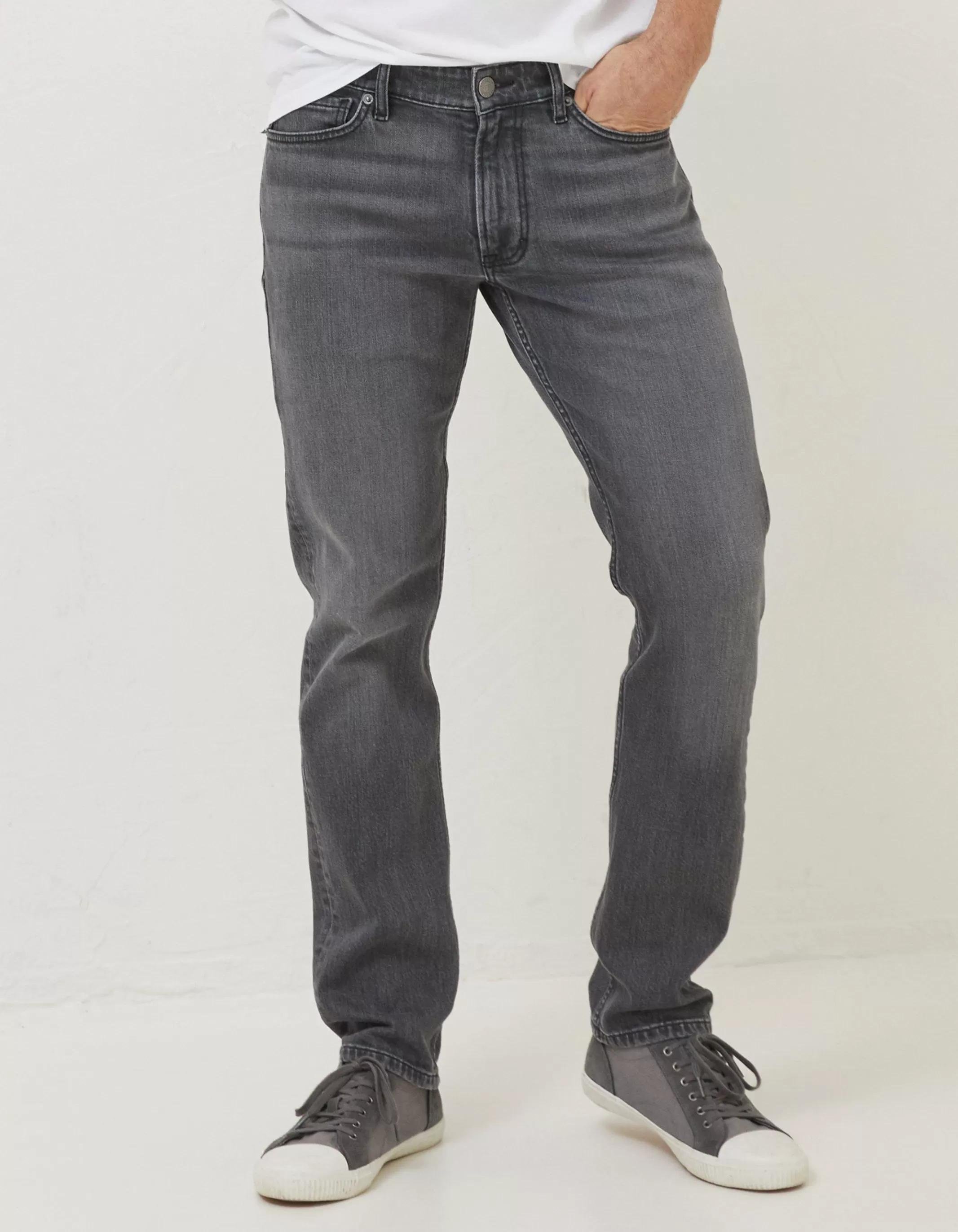 Best FatFace Slim Wash Jeans Grey