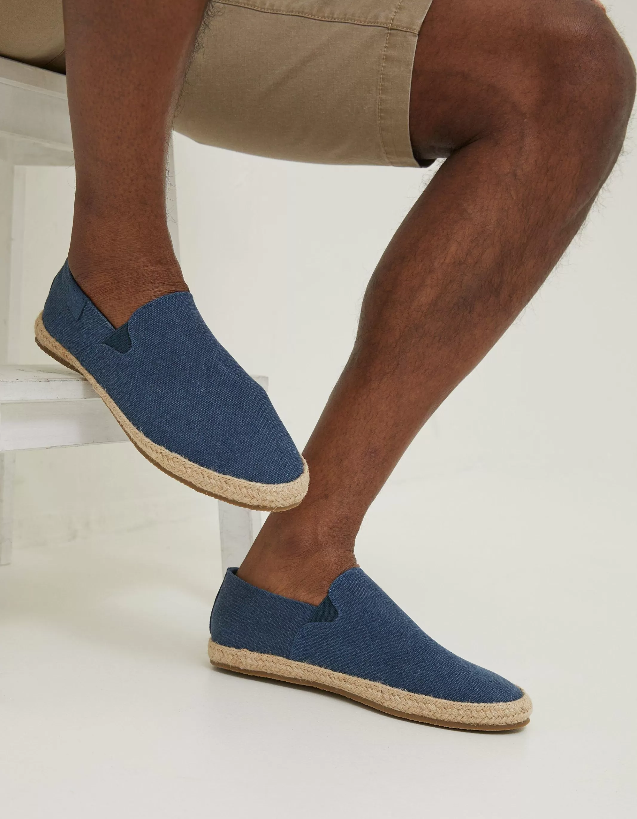 Discount FatFace Slip On Espadrilles Navy