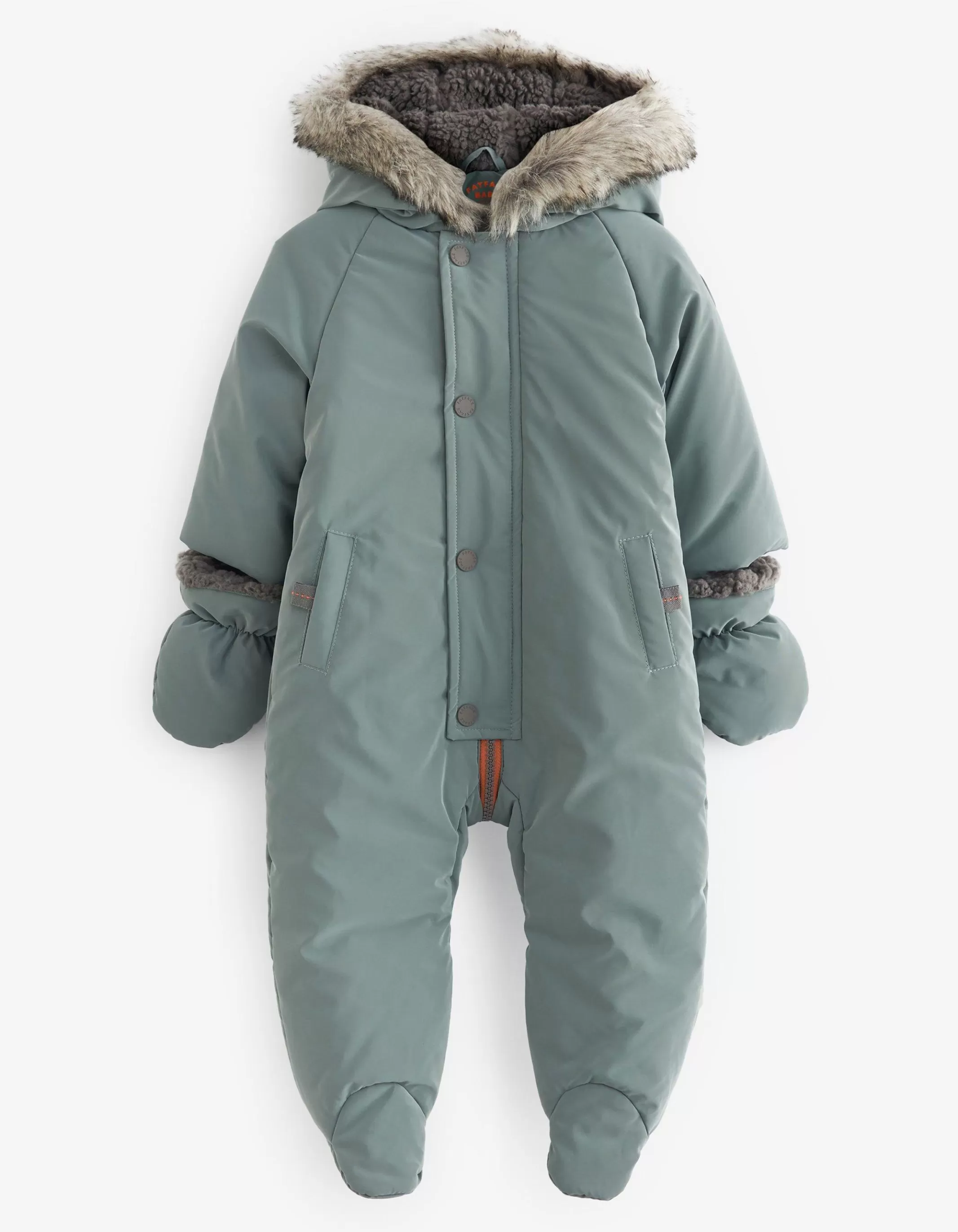 Clearance FatFace Solid Snowsuit Green