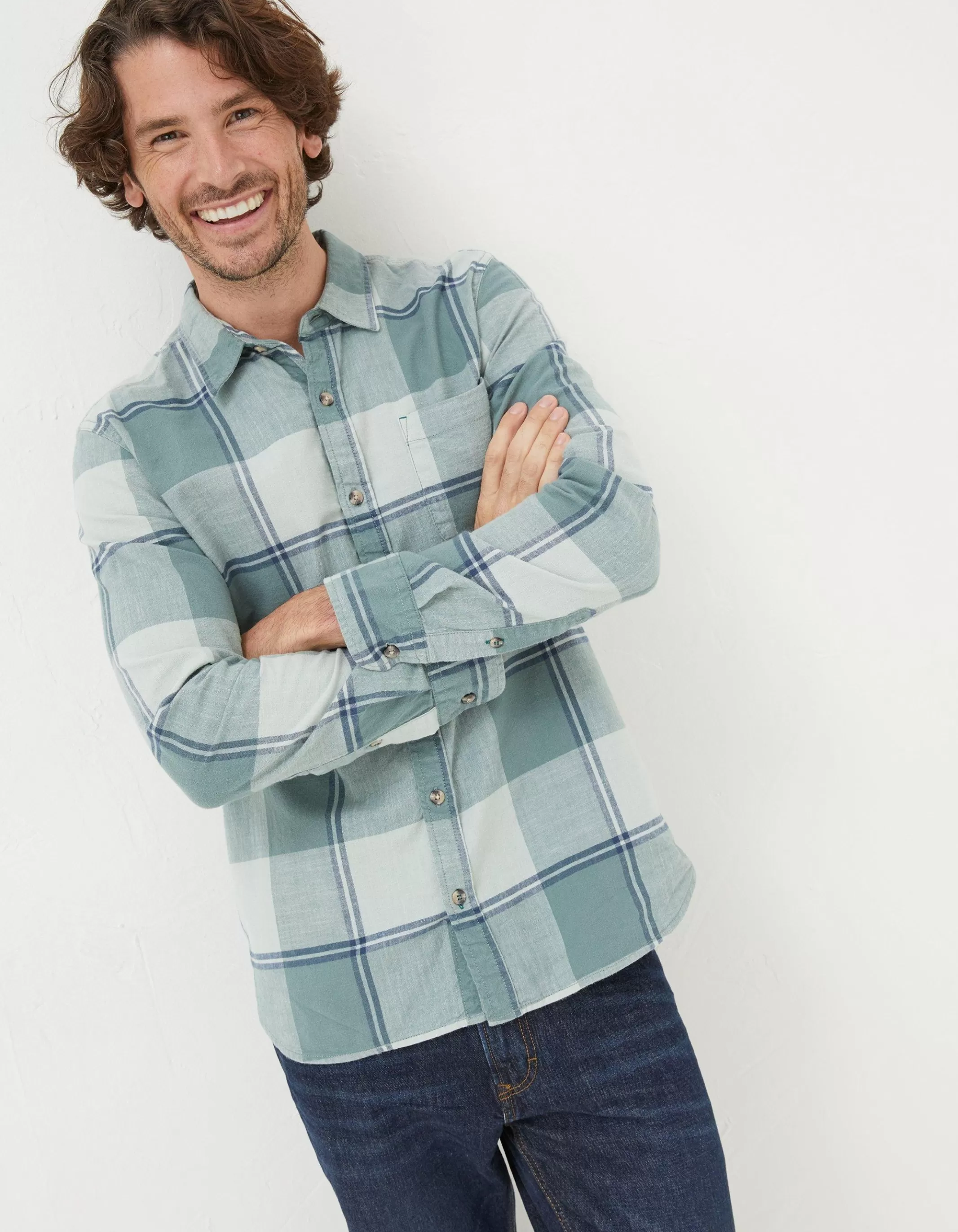 Best FatFace Somerset Check Shirt Green