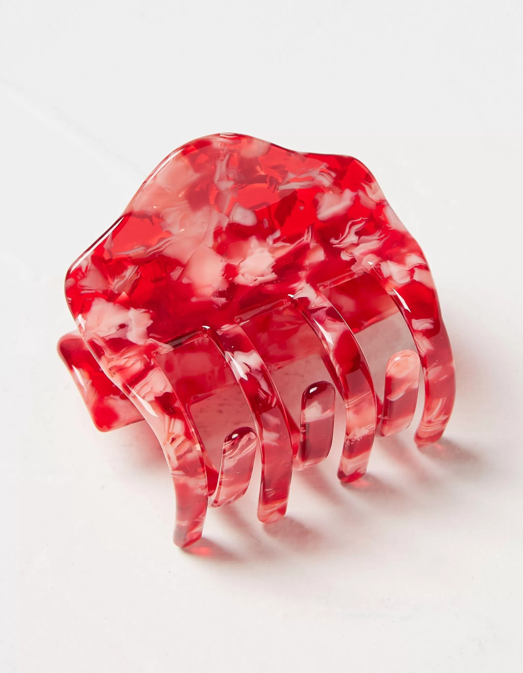 Shop FatFace Square Claw Clip Cherry Red