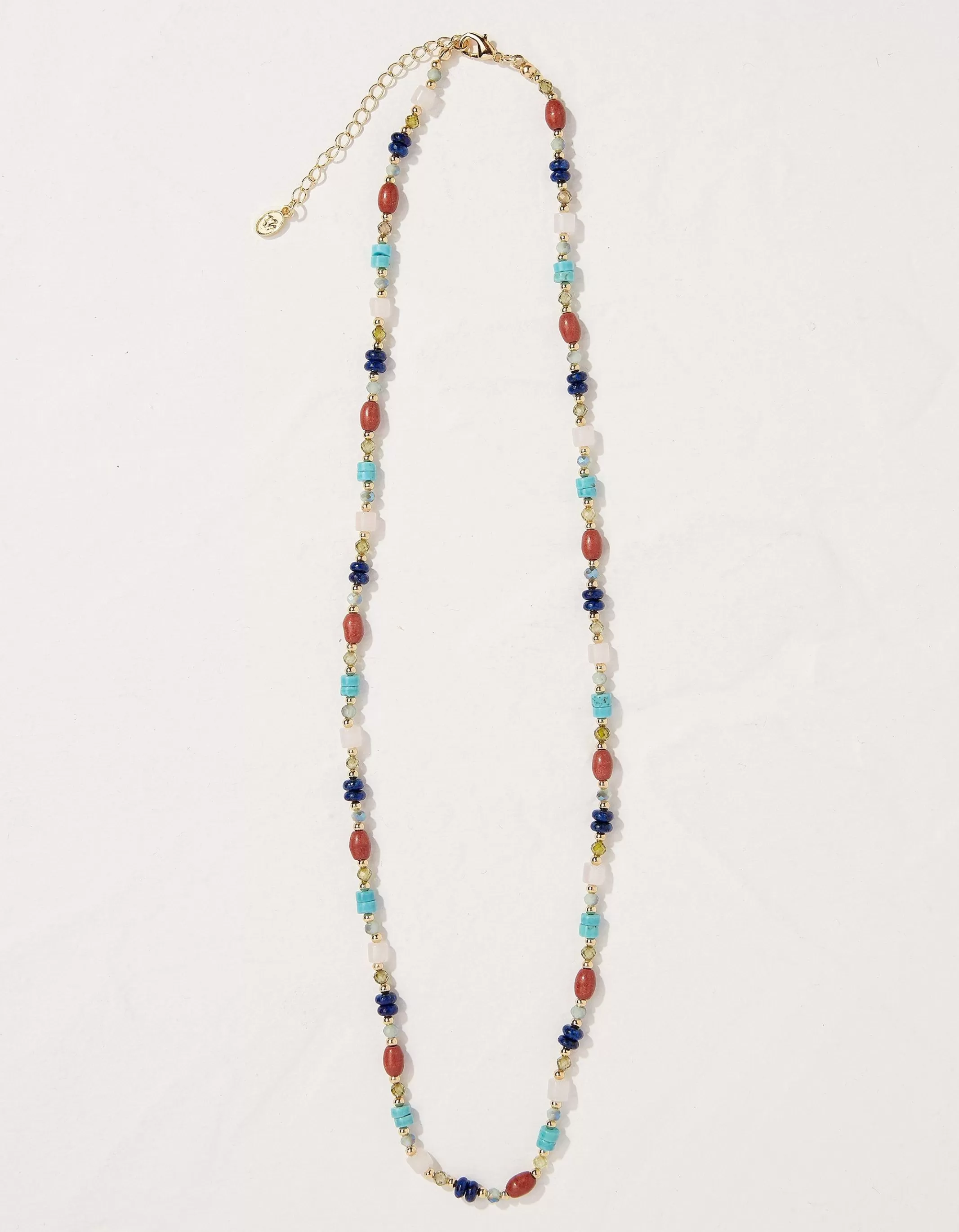 Best FatFace Stone And Bead Necklace Multi