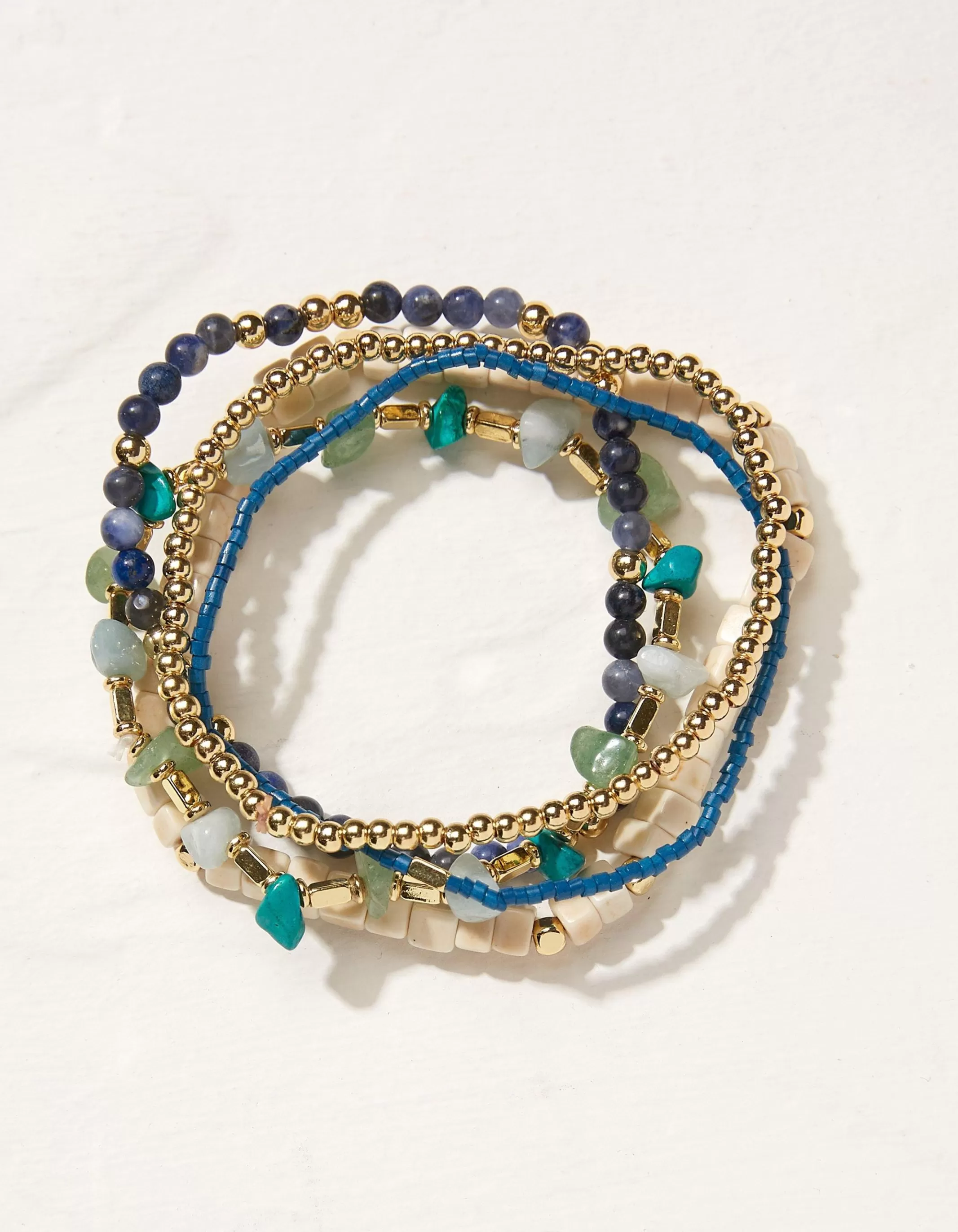Outlet FatFace Stone Stretch Bracelet Multi