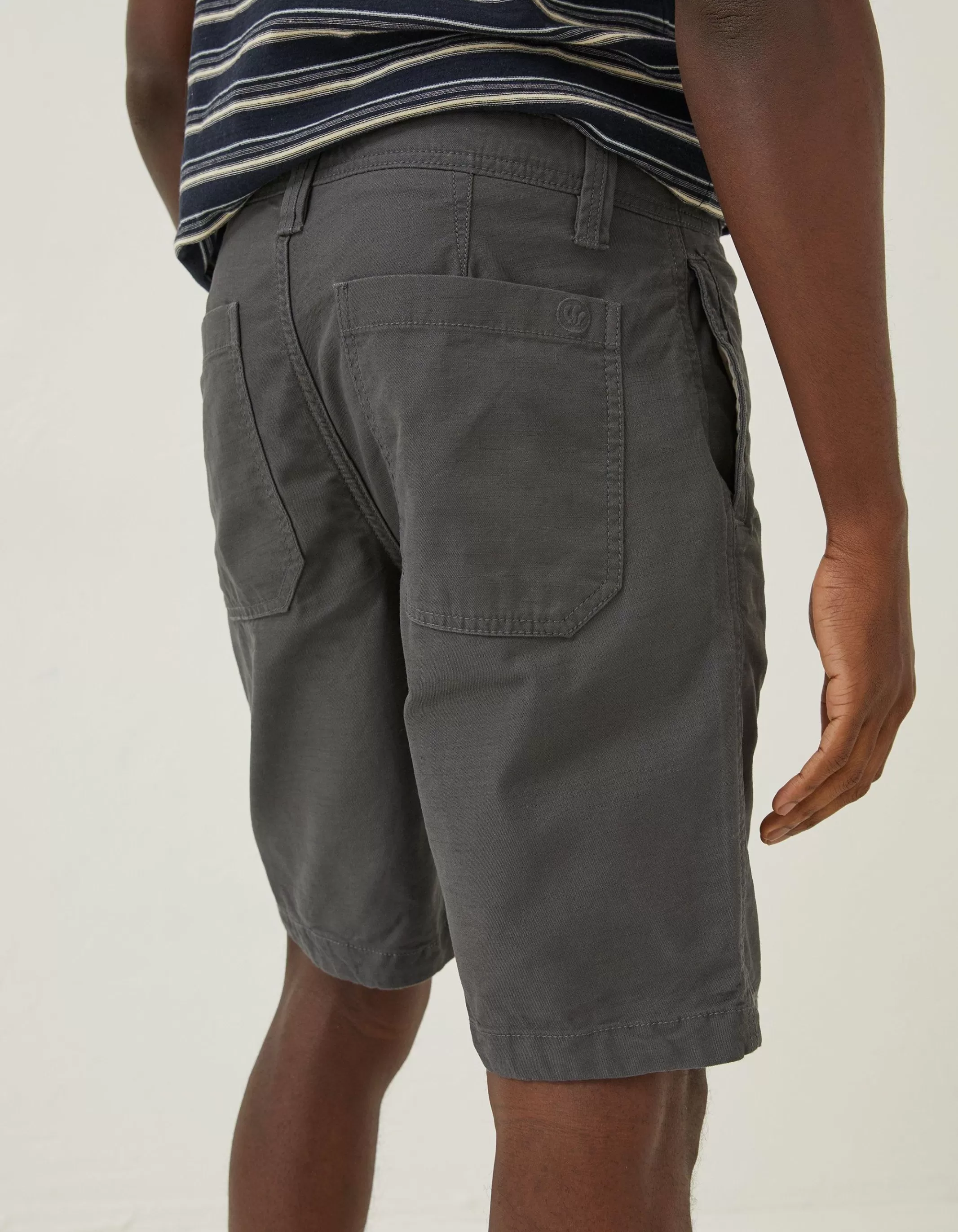 Cheap FatFace Stow Flat Front Shorts Dark Grey