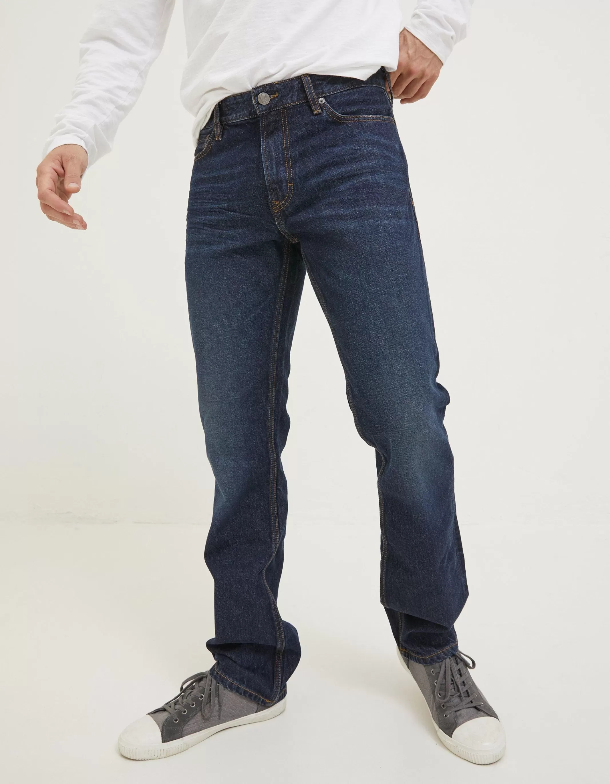 Best Sale FatFace Straight Dark Vintage Wash Jeans Denim