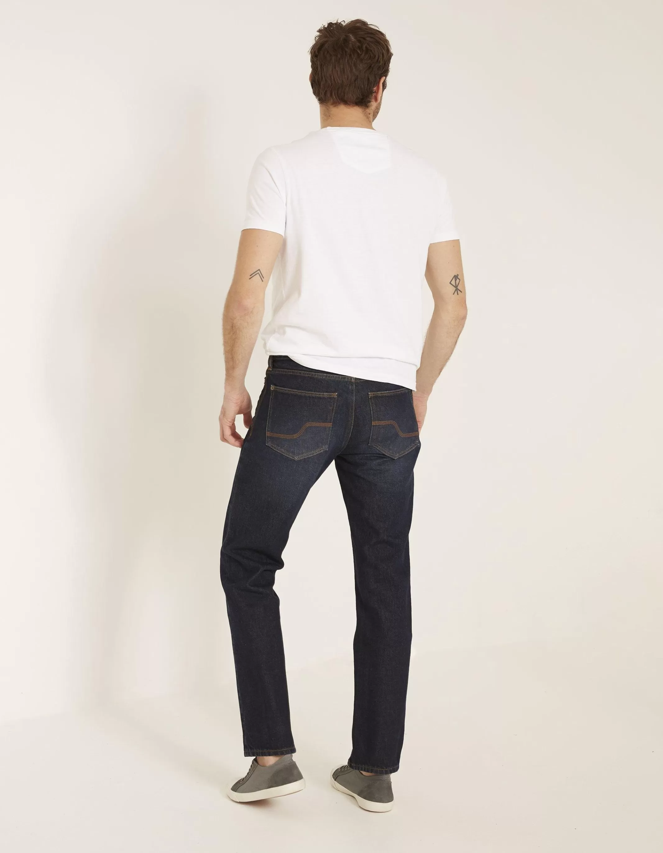 Best Sale FatFace Straight Dark Vintage Wash Jeans Denim