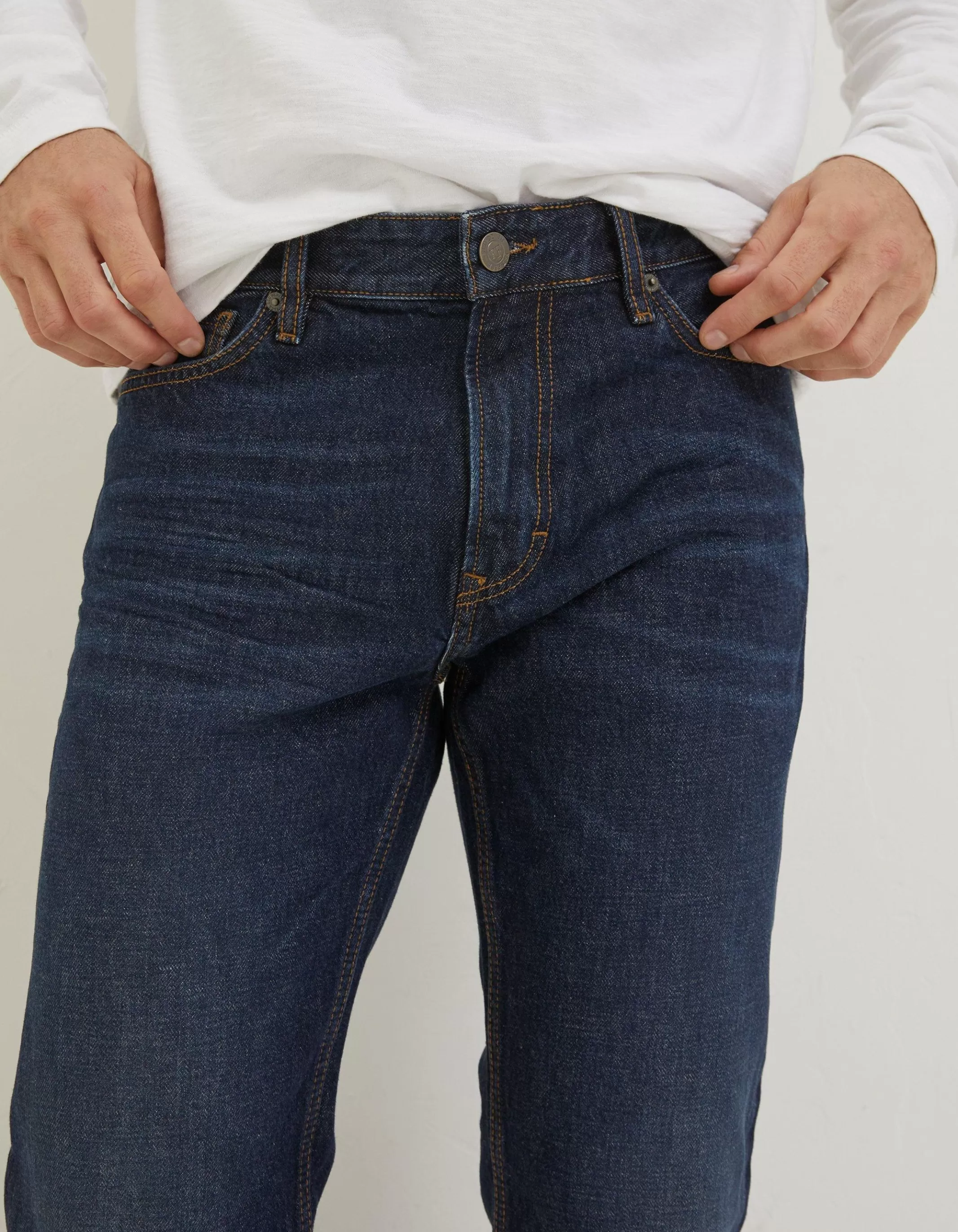 Best Sale FatFace Straight Dark Vintage Wash Jeans Denim