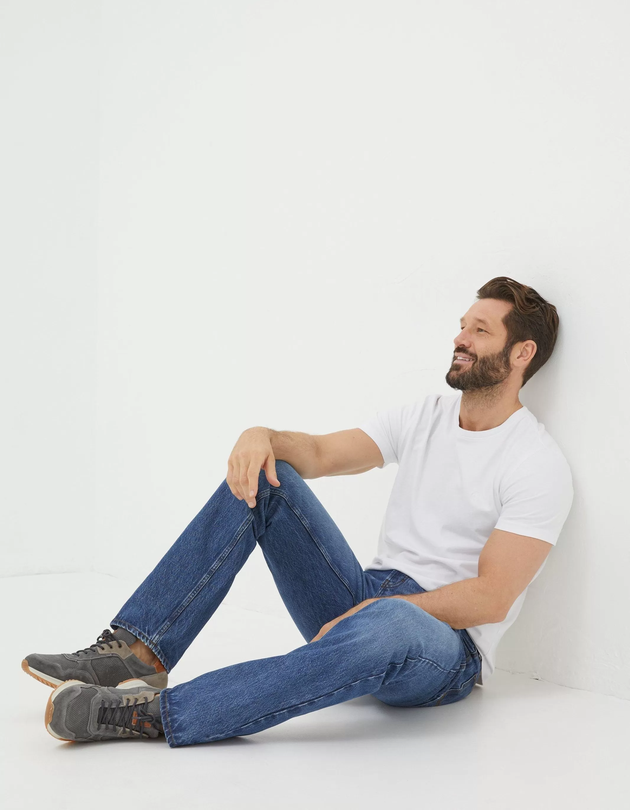 Cheap FatFace Straight Fit Jeans Stone Wash