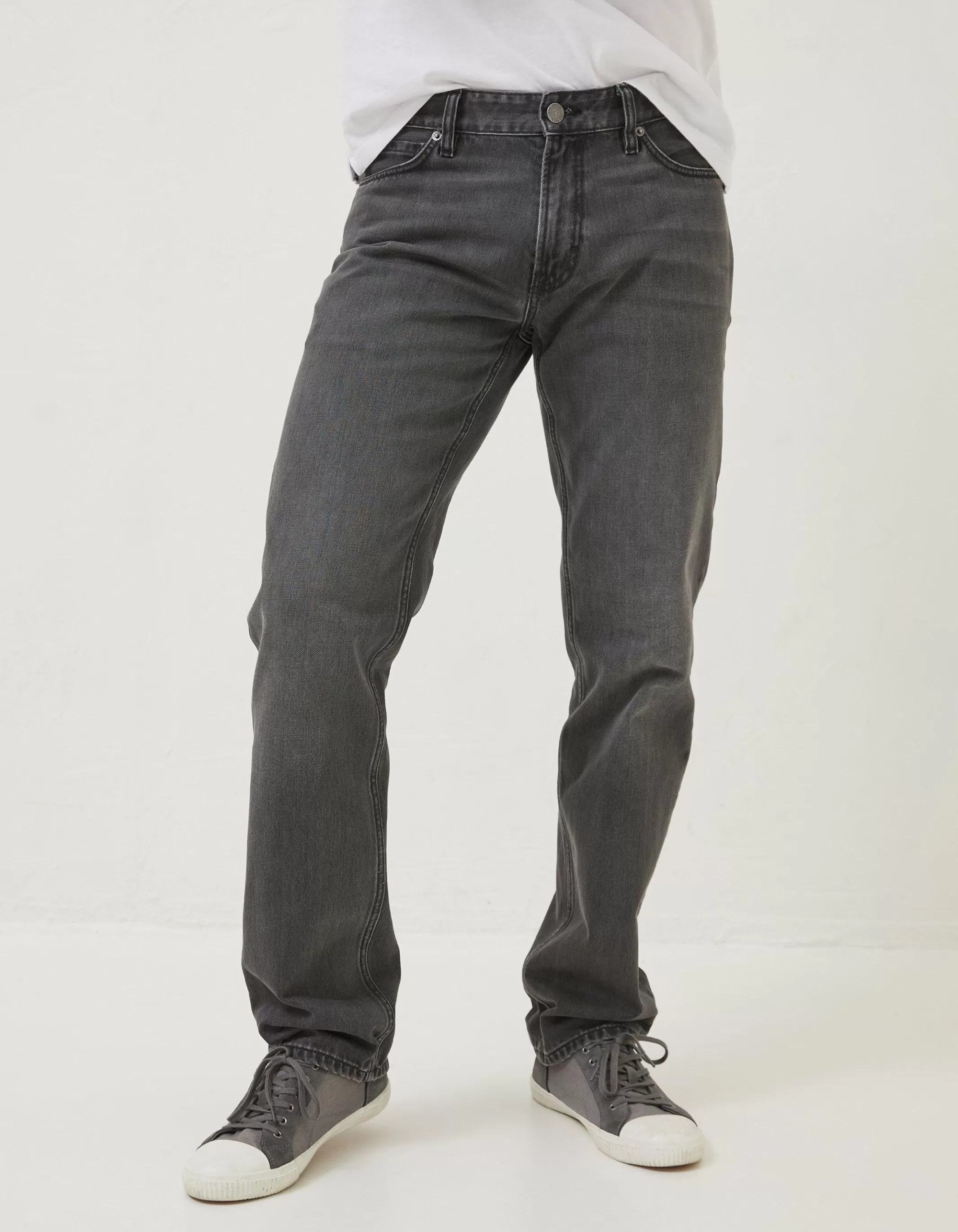 Outlet FatFace Straight Wash Jeans Grey