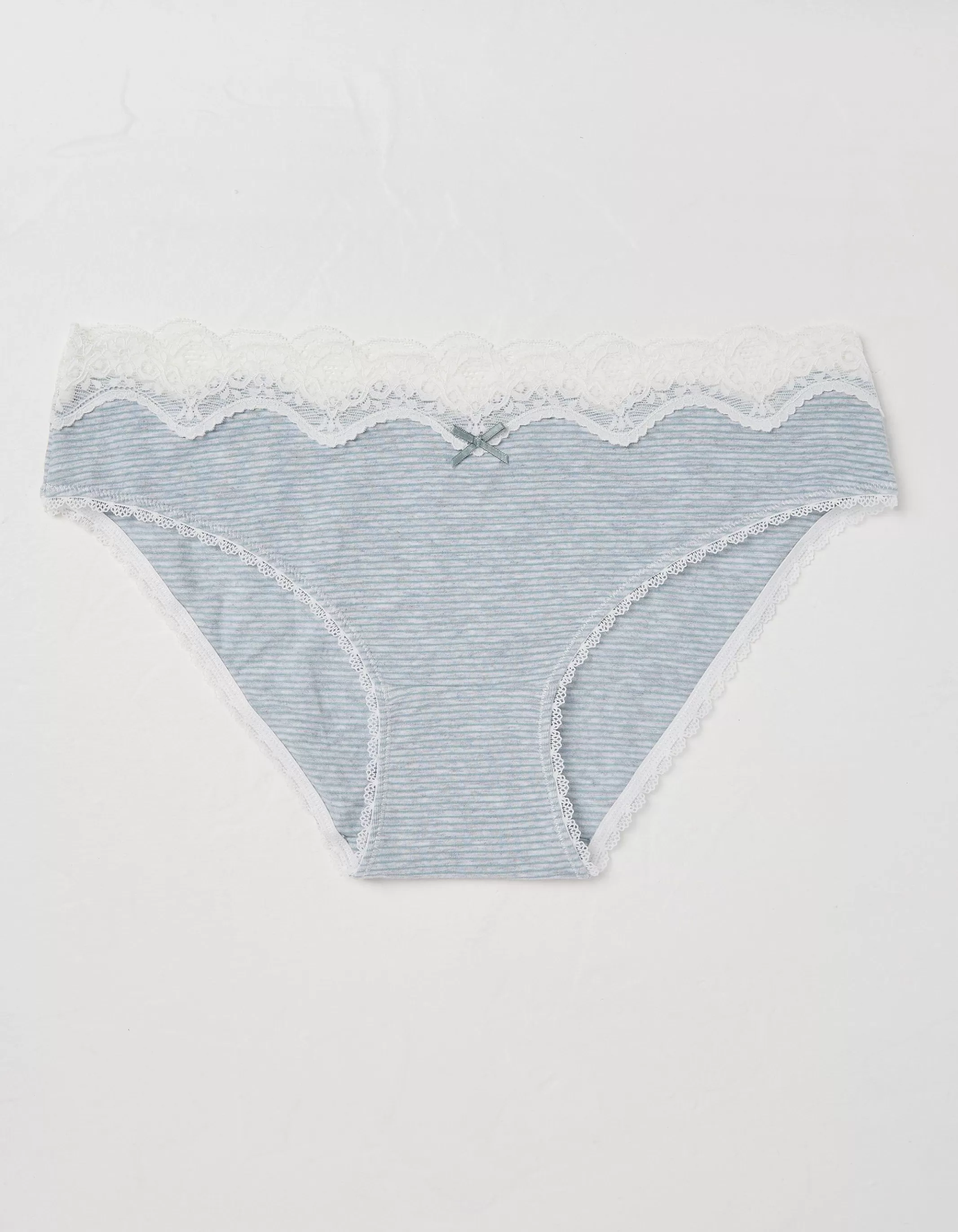 Store FatFace Stripe Mini Knickers Grey Marl