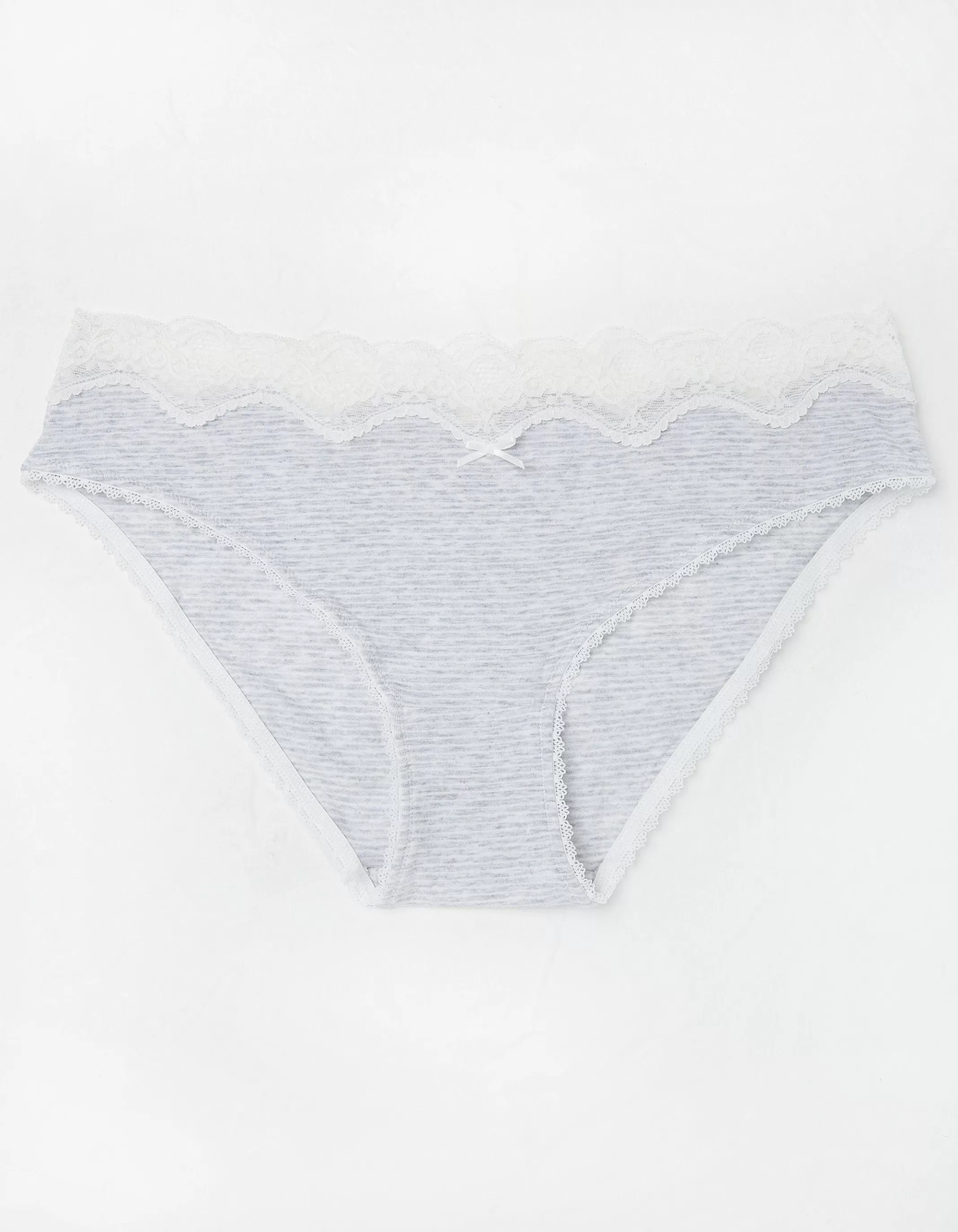 Cheap FatFace Striped Mini Knickers Grey