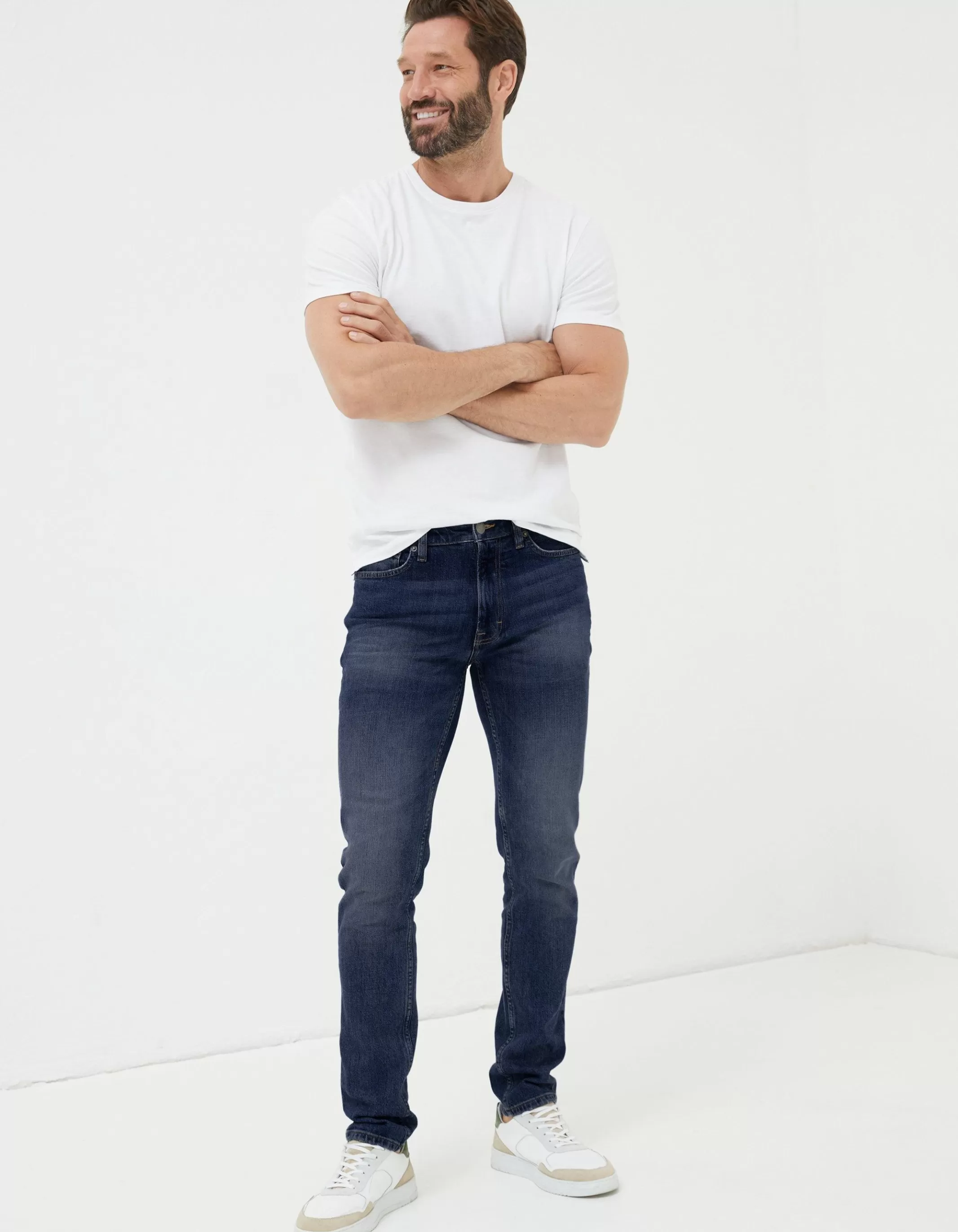 Fashion FatFace Super Slim Fit Jeans Dark Blue