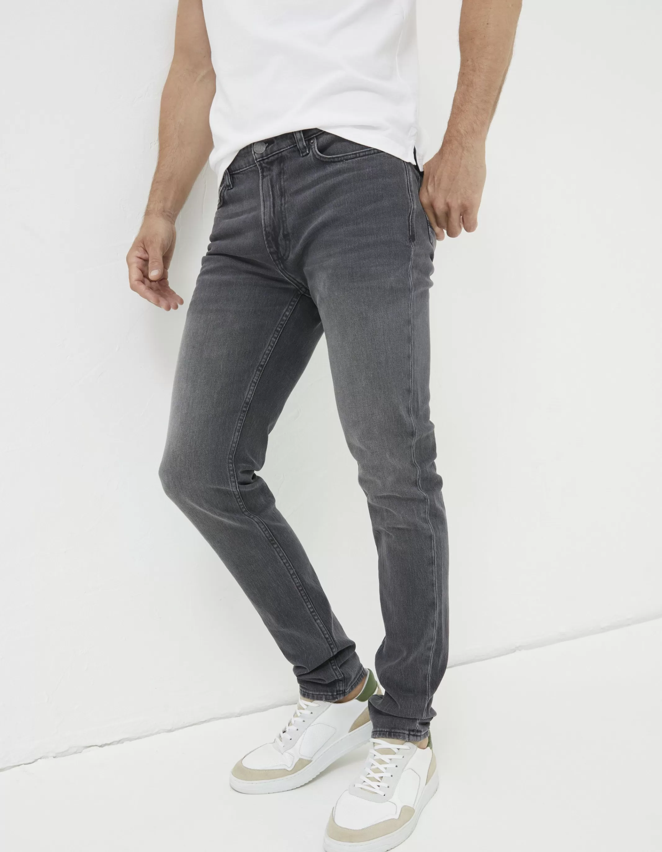 Cheap FatFace Super Slim Fit Jeans Washed Grey