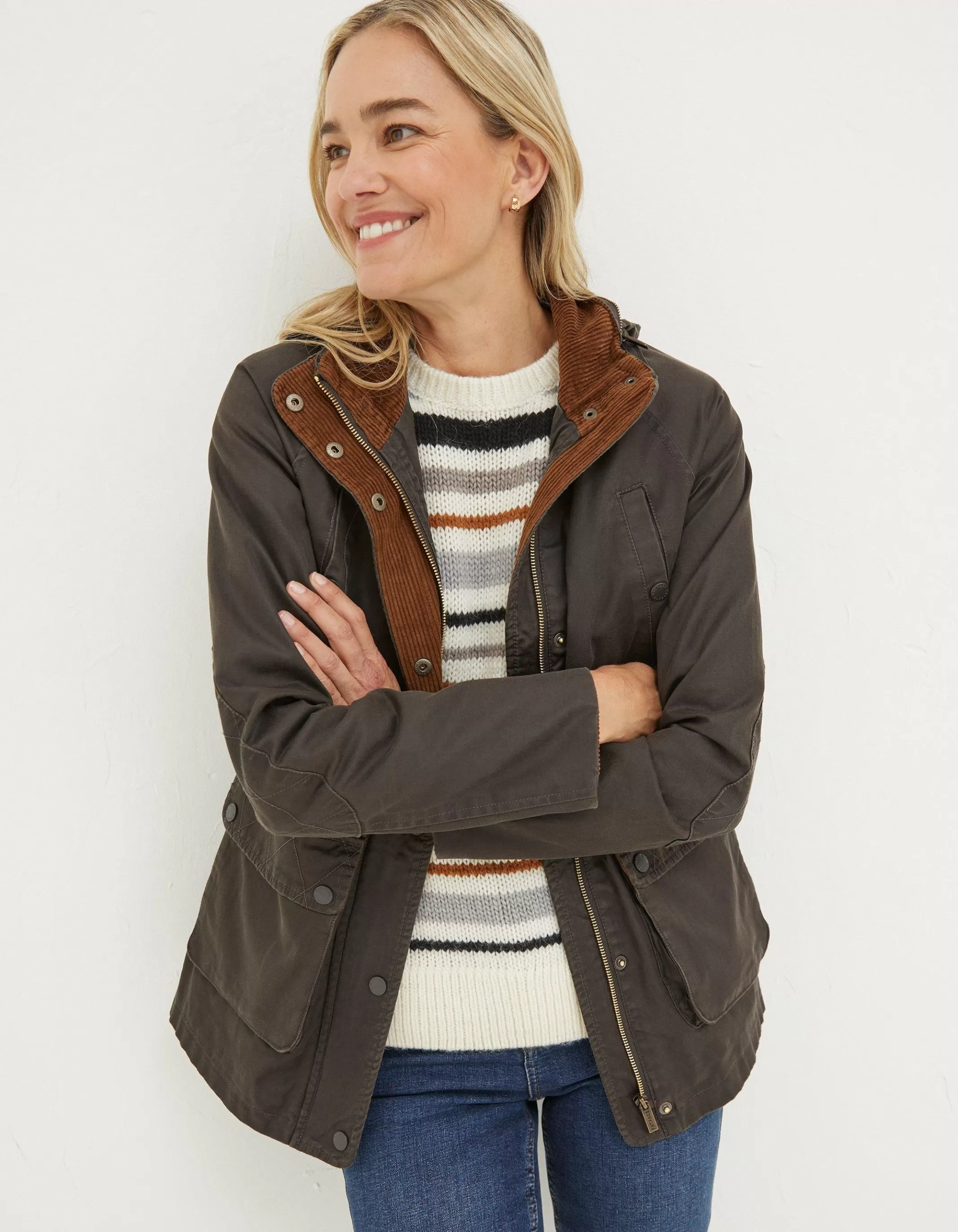 Fashion FatFace Sussex Heritage Coat Brown