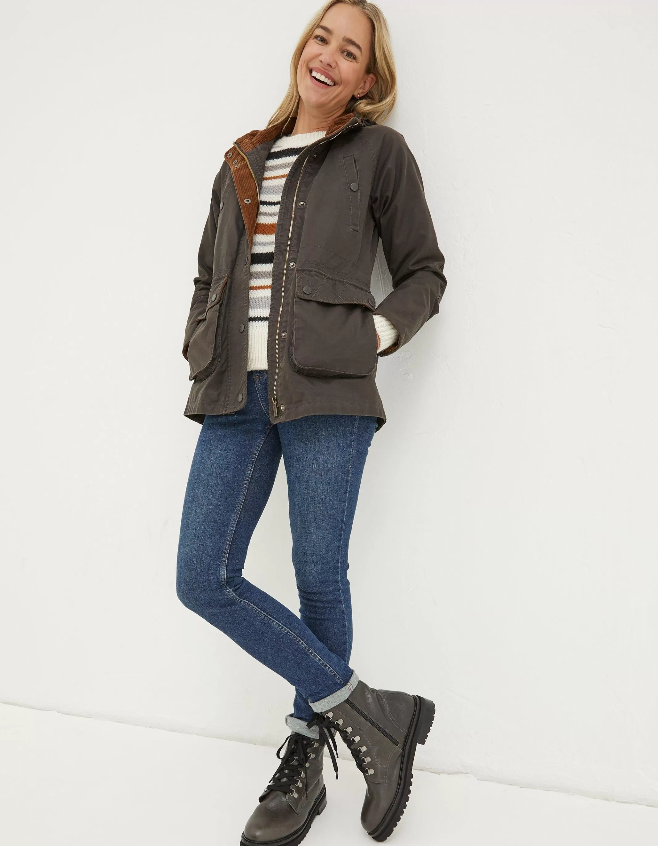 Fashion FatFace Sussex Heritage Coat Brown