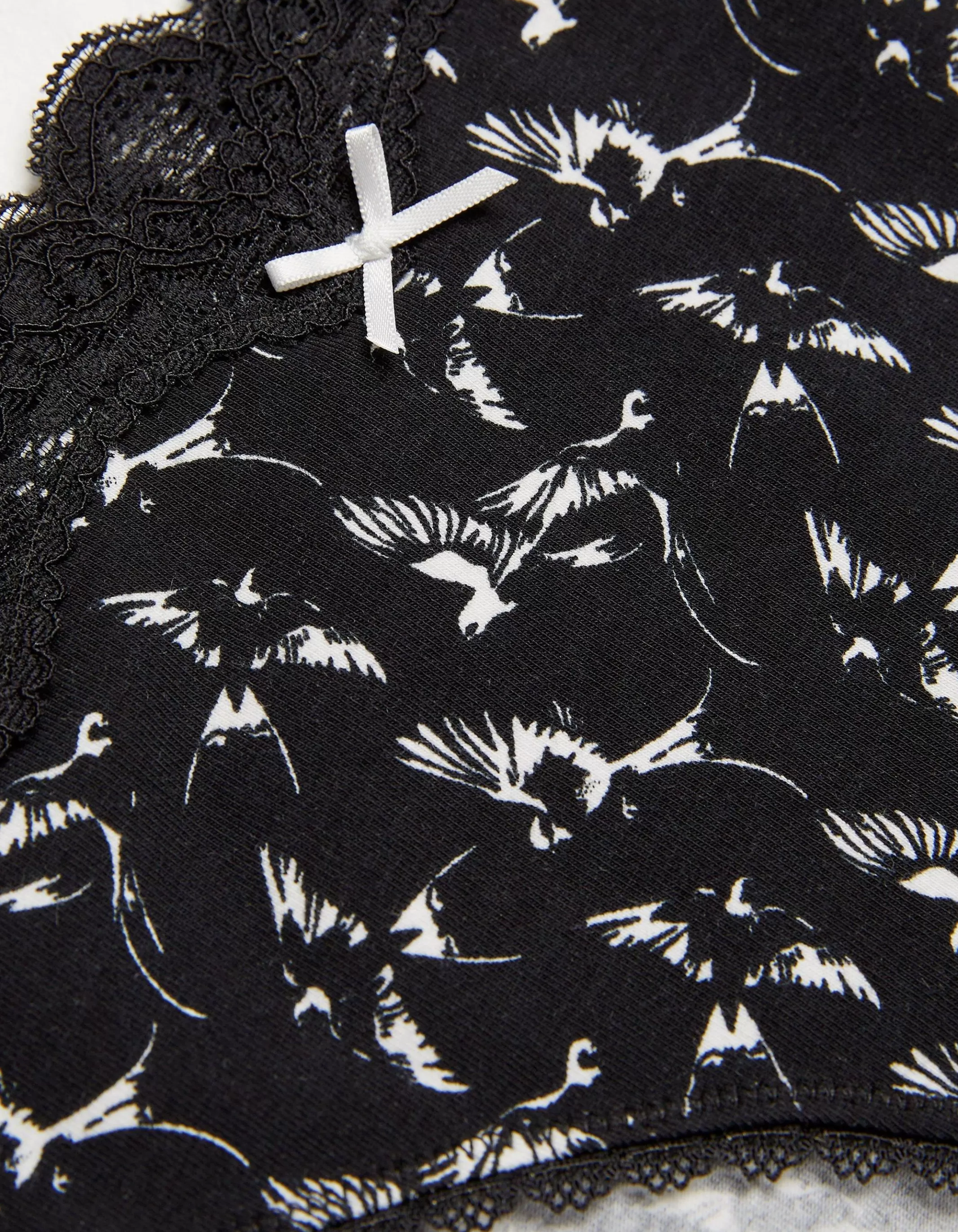 Store FatFace Swallow Print Mini Knickers Black