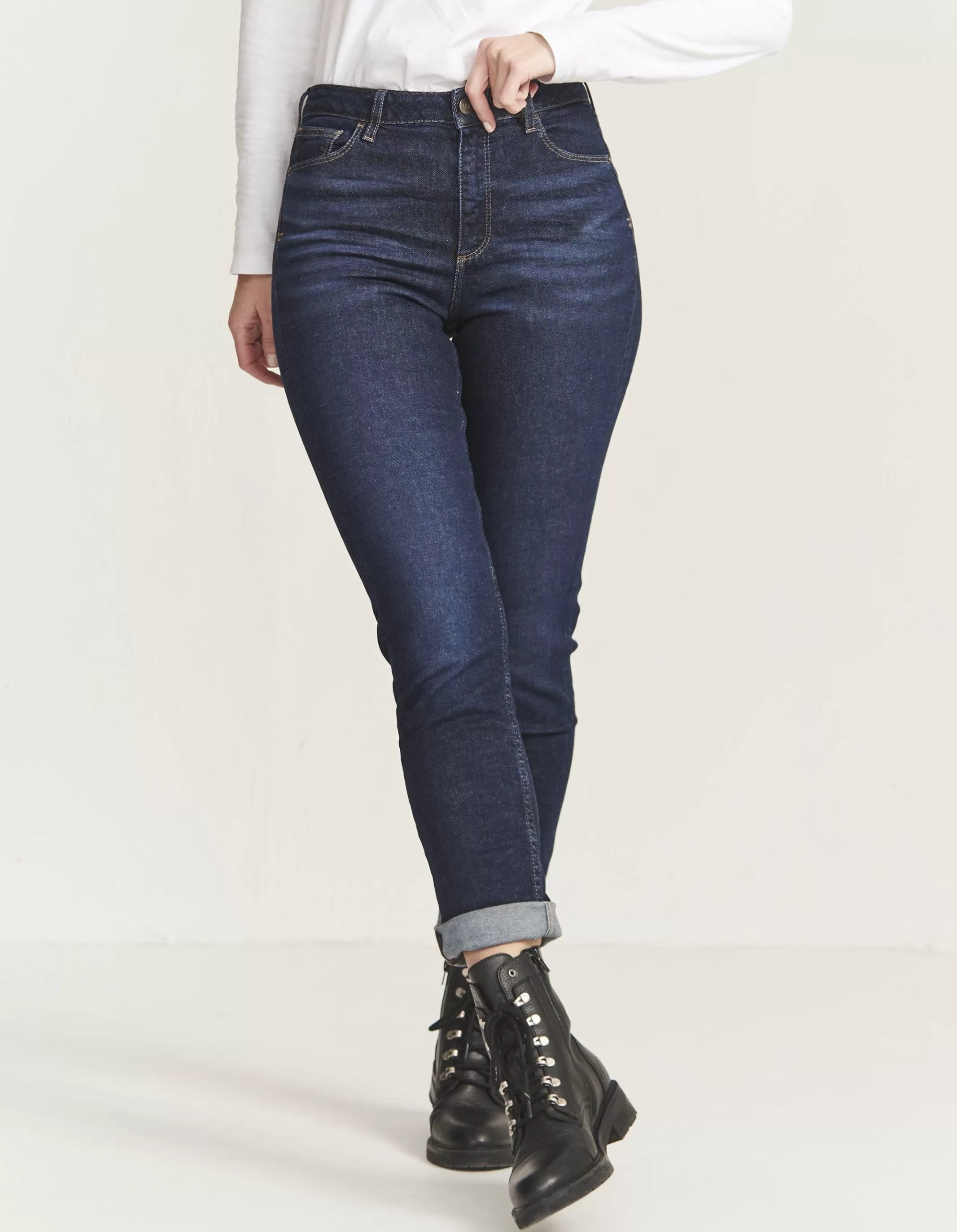 Online FatFace Sway Slim Jeans Rinse Wash