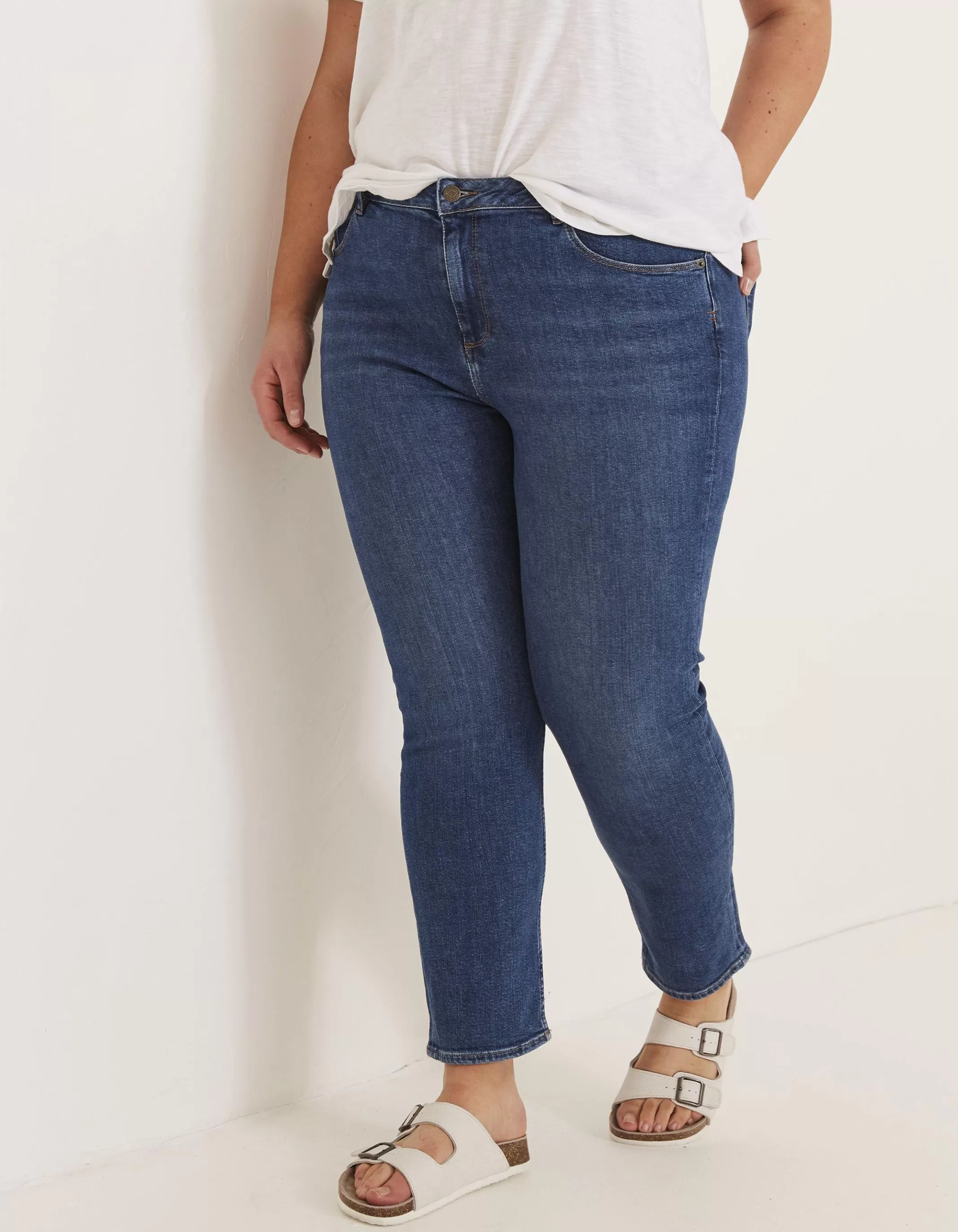 Best FatFace Sway Slim Jeans Mid Wash