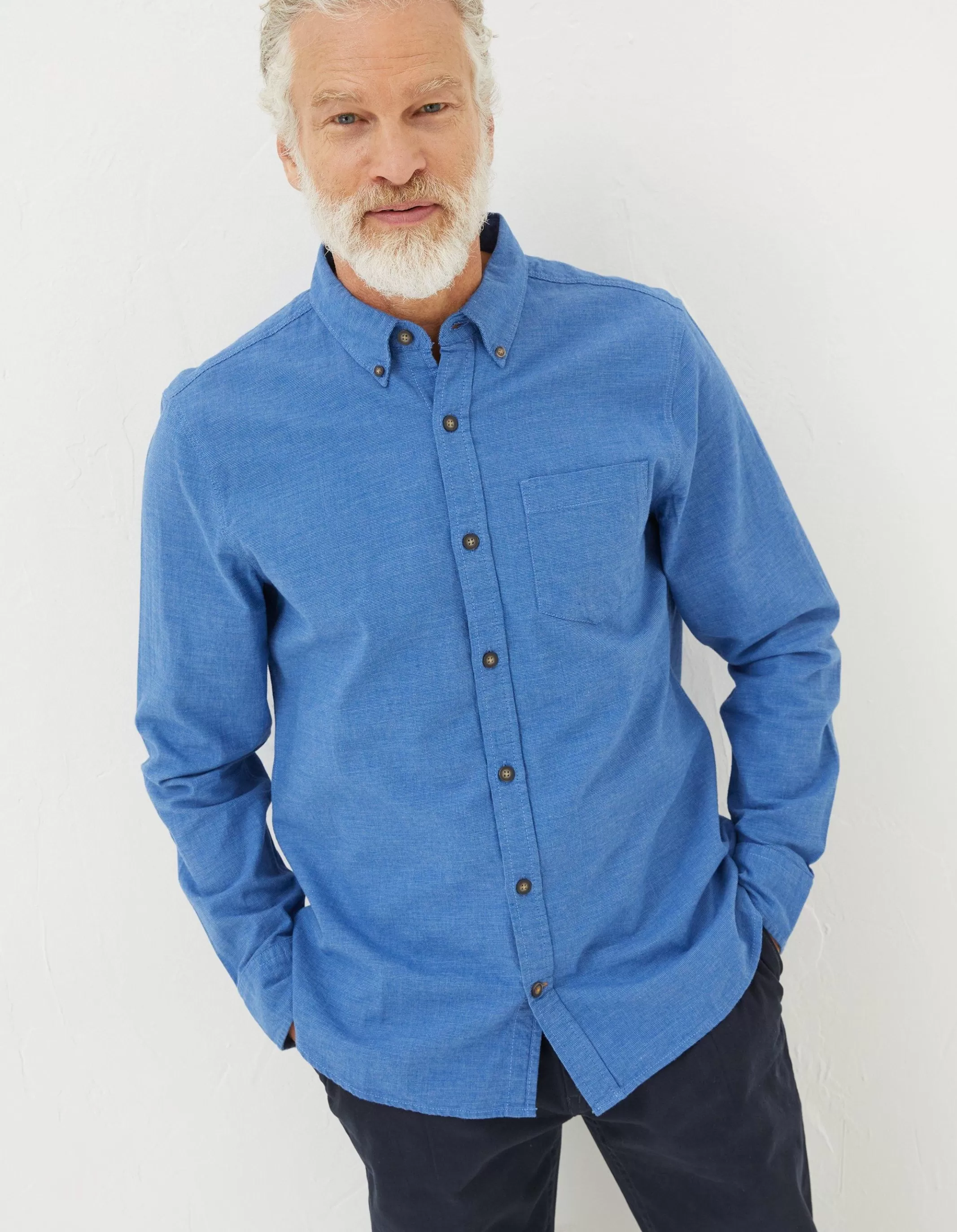 Outlet FatFace Tadlow Shirt Blue