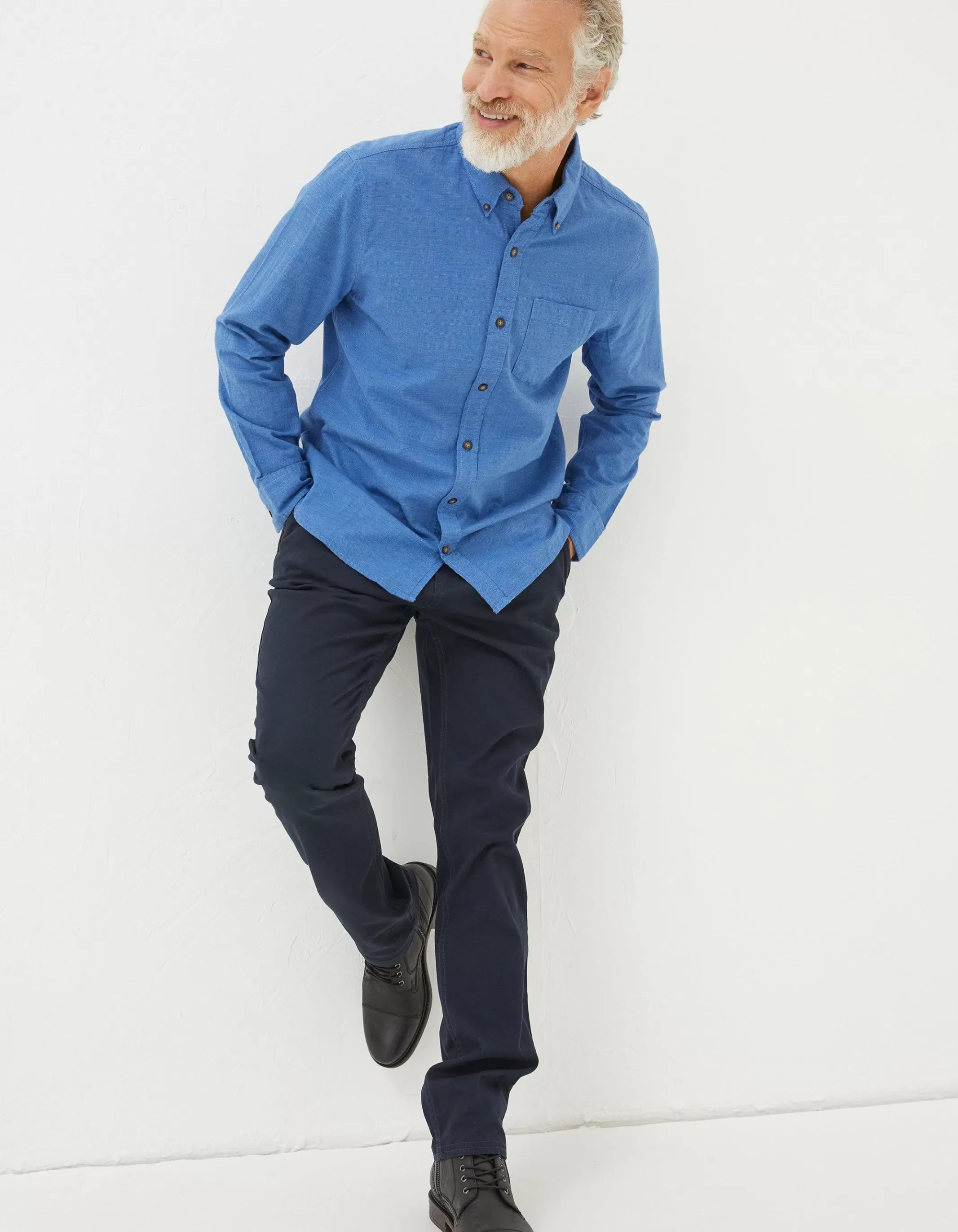 Outlet FatFace Tadlow Shirt Blue