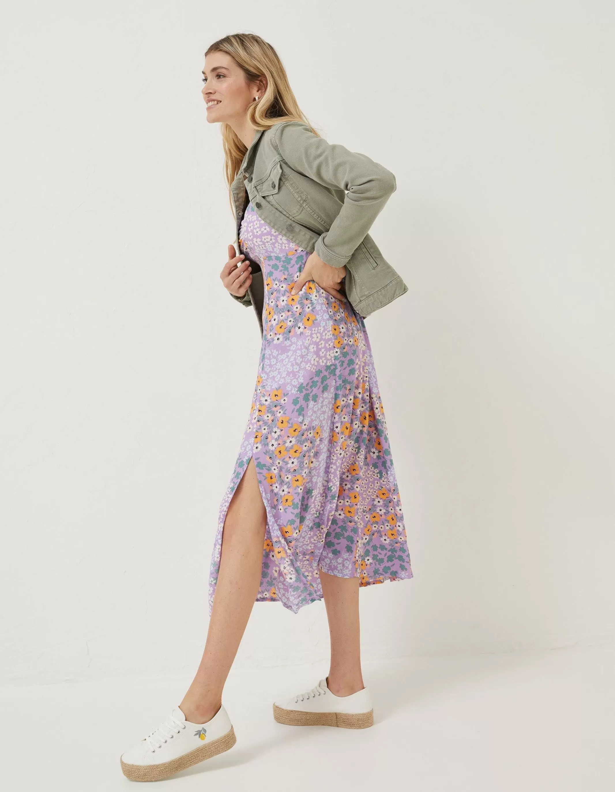 Online FatFace Tasha Denim Jacket Green