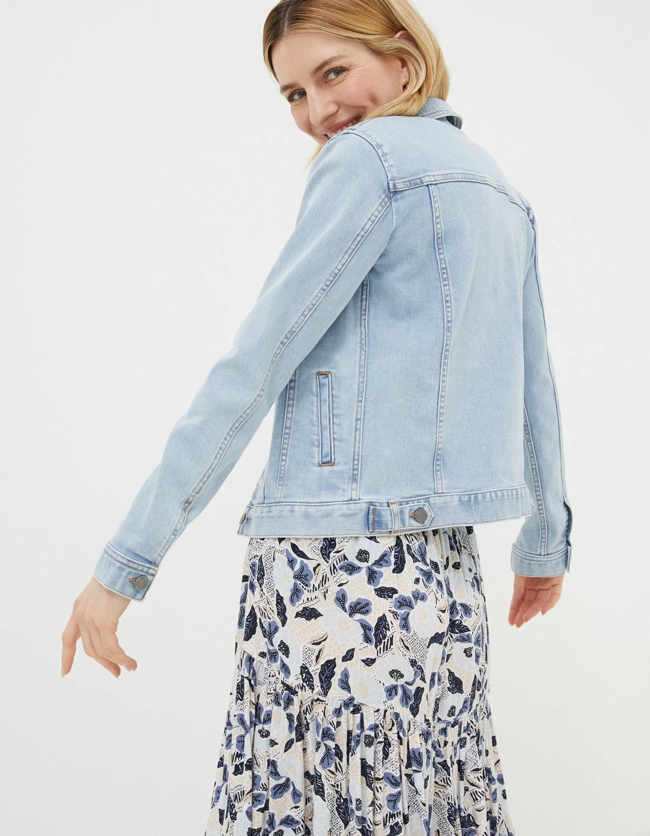 Fashion FatFace Tasha Denim Jacket Bleach Wash