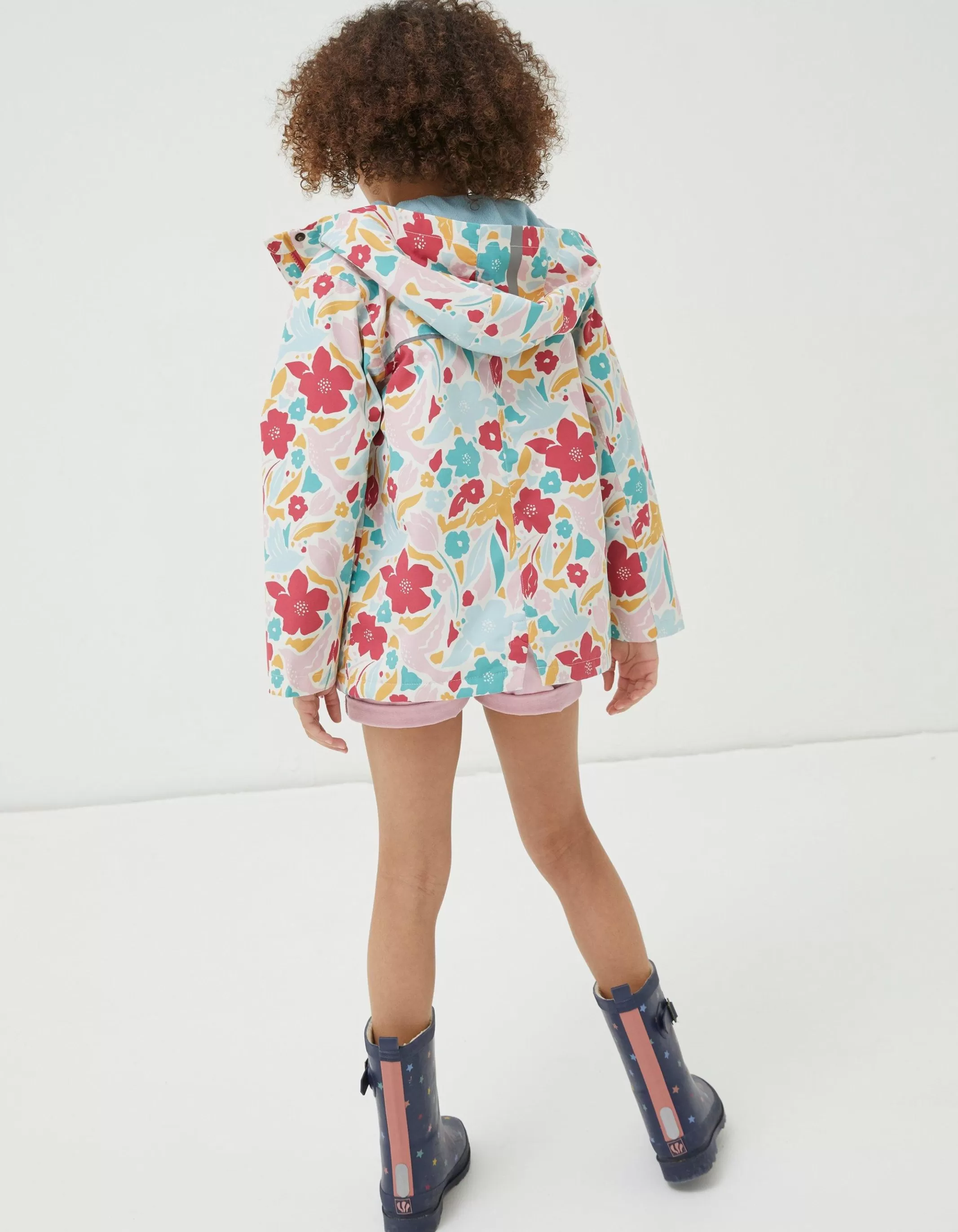 Cheap FatFace Tate Blooms Printed Jacket Off White