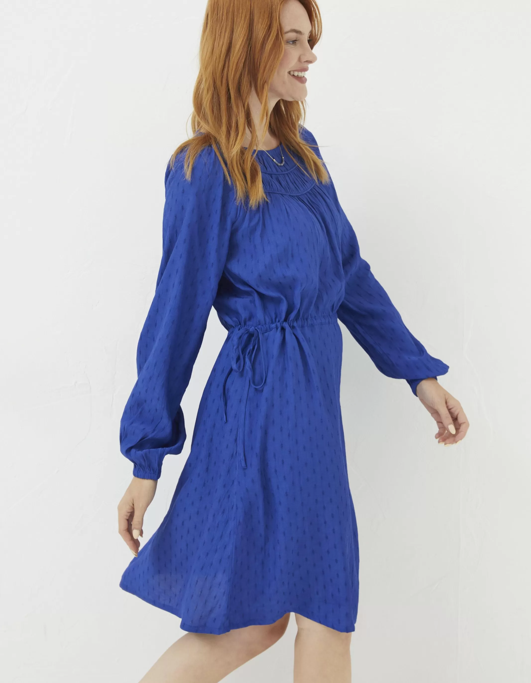 Hot FatFace Taylor Dress Bright Blue
