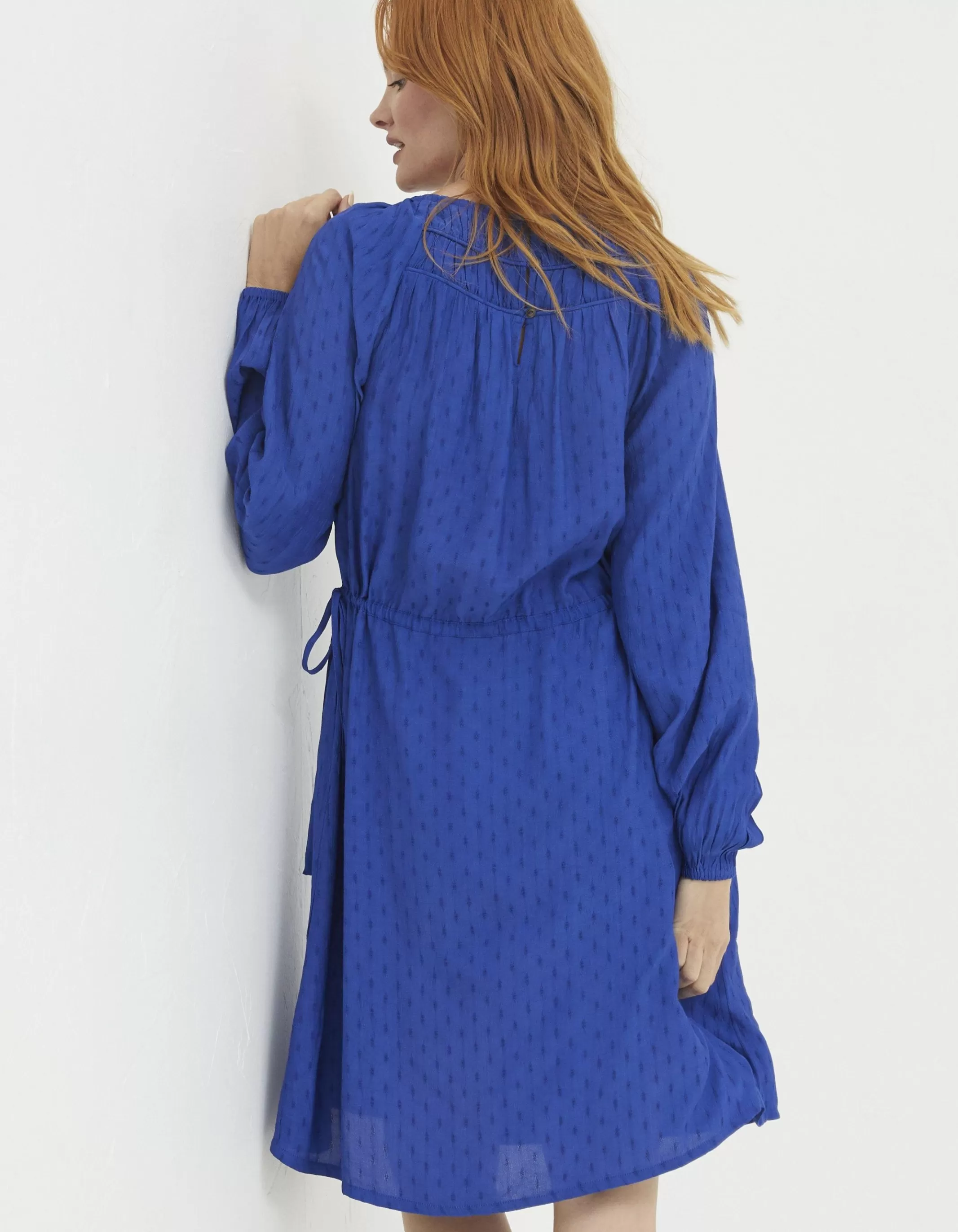 Hot FatFace Taylor Dress Bright Blue