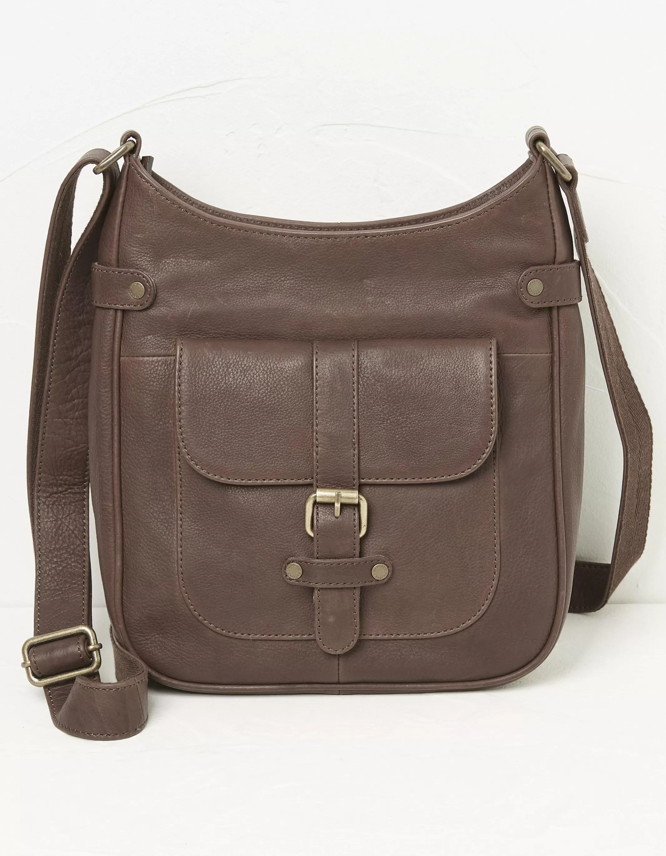 Hot FatFace The Annabelle Shoulder Bag Chocolate Brown