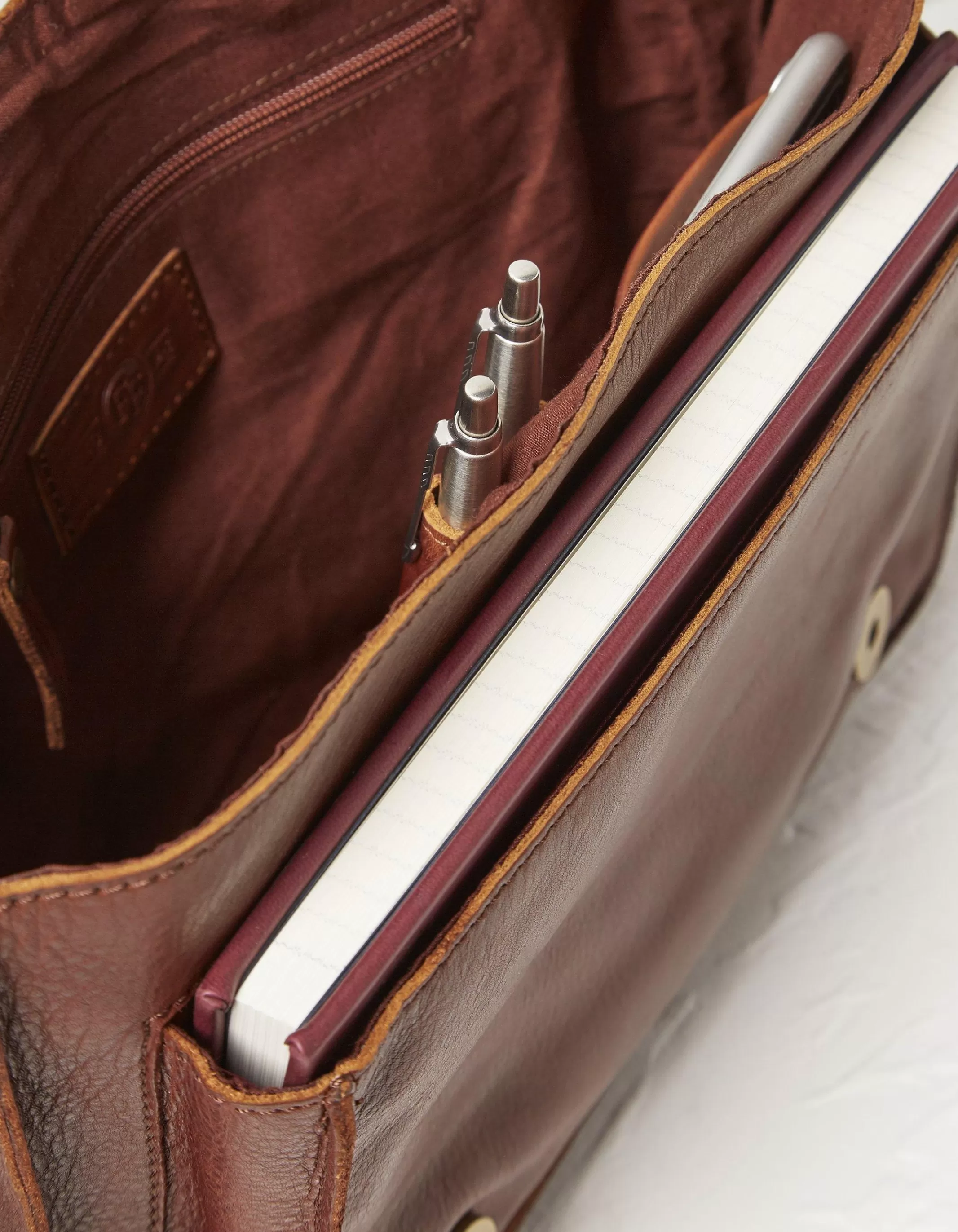 New FatFace The Camilla Satchel Chestnut