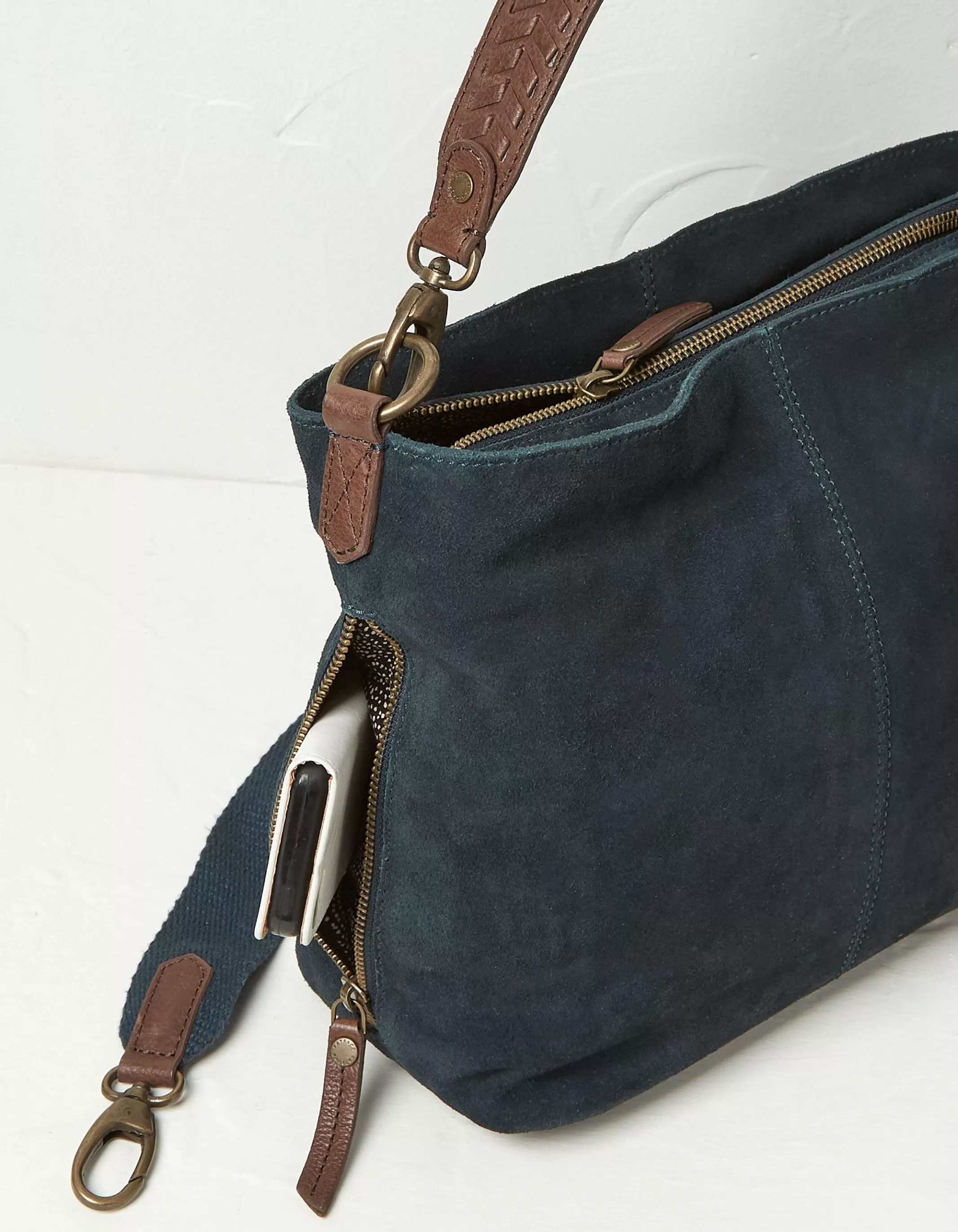 Shop FatFace The Valletta Shoulder Bag Teal Blue
